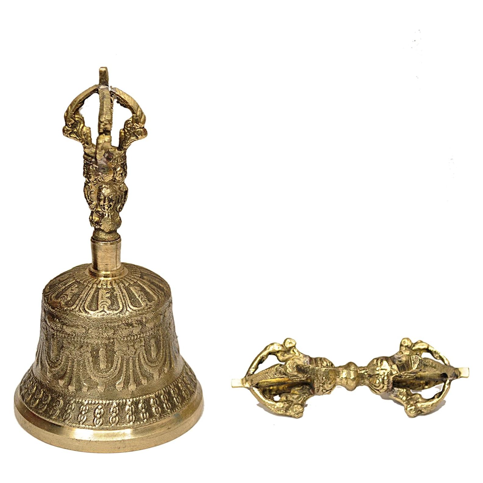 Campana de Meditación Tibetana 10 cm con Dorje - Nepal