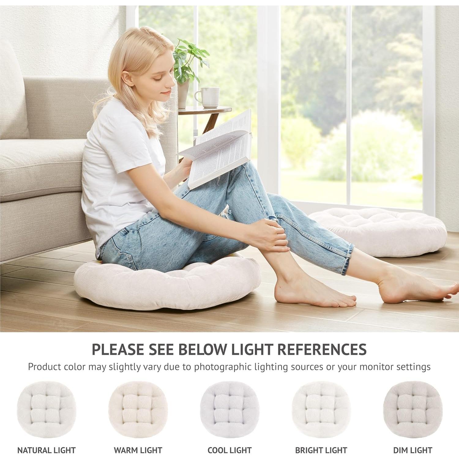 Almohada de Suelo Degrees of Comfort 22" Beige Acolchada