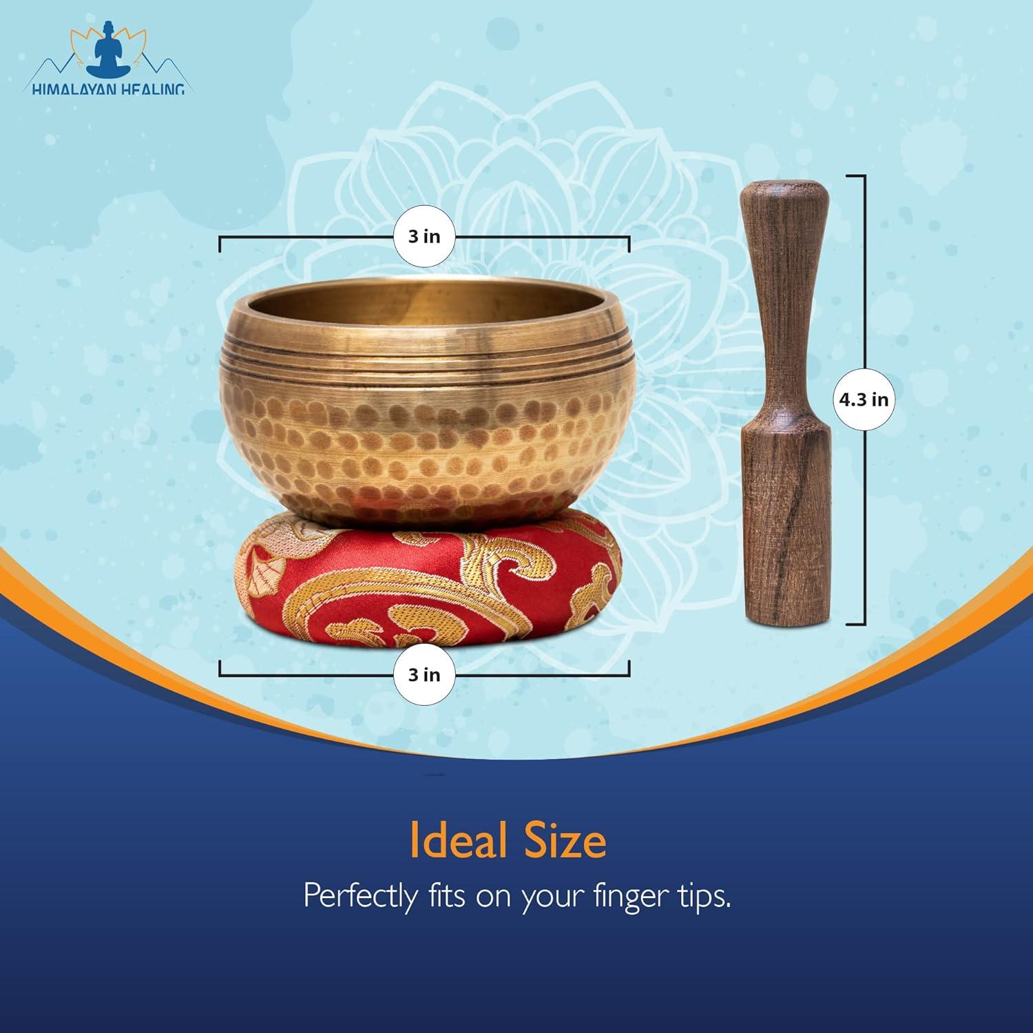 Cuenco Cantor Tibetano 7.62 cm Himalayan Healing - Oro