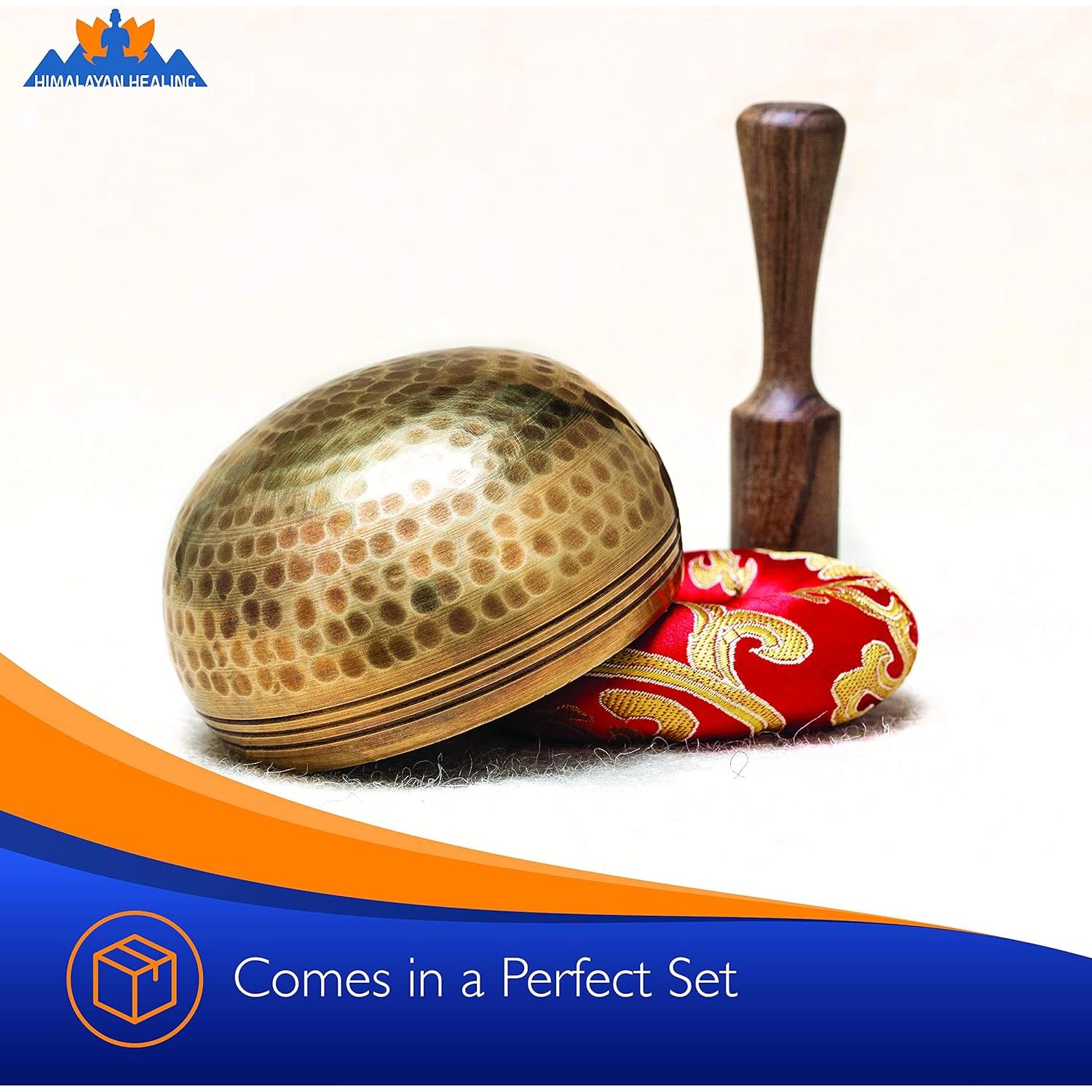 Cuenco Cantor Tibetano 7.62 cm Himalayan Healing - Oro