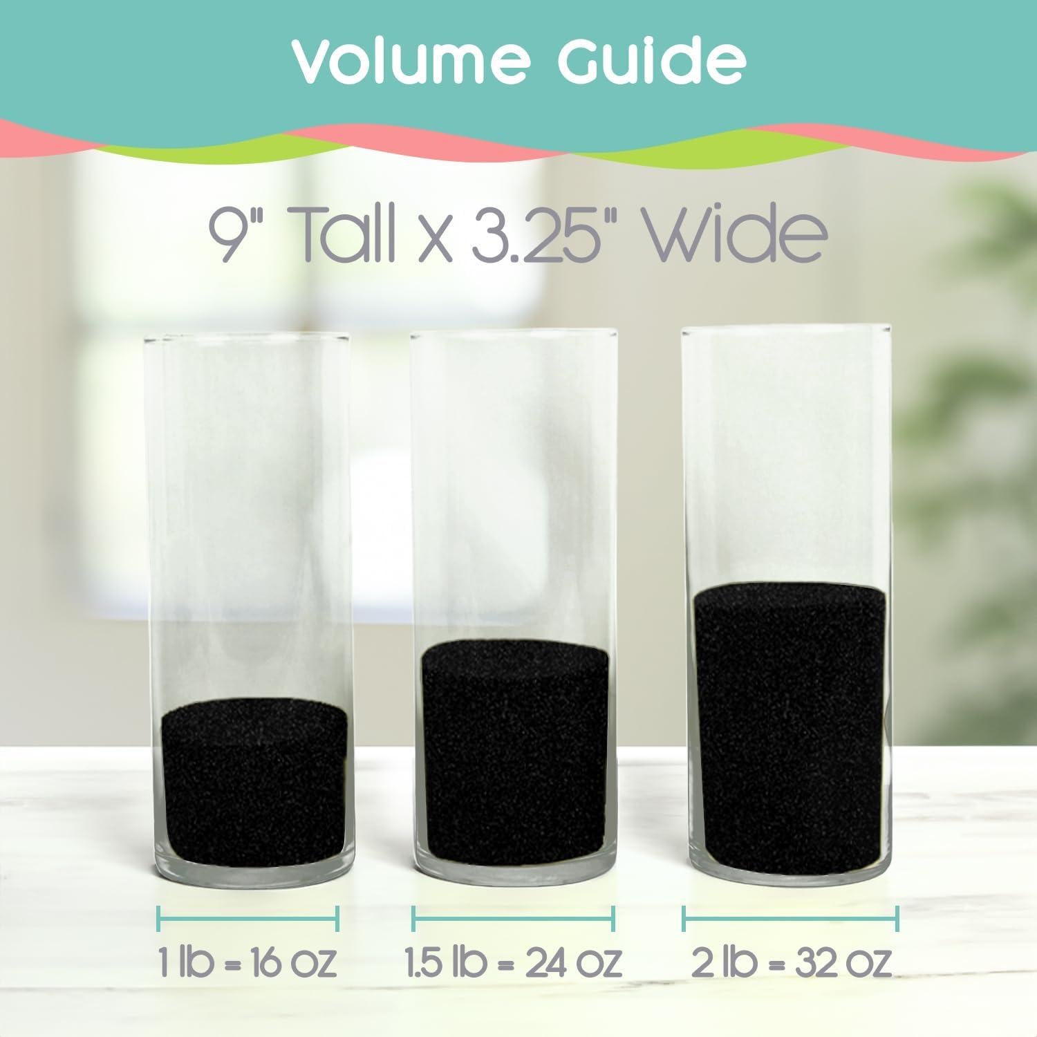 Arena Negra Sandsational Sparkle 1 LB para Bodas y Manualidades