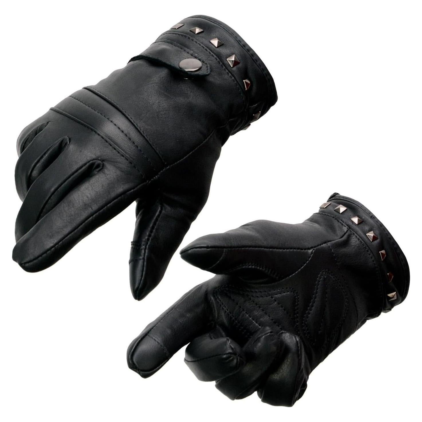 Guantes de motocicleta de cuero Milwaukee Leather MG7755 i-Touch