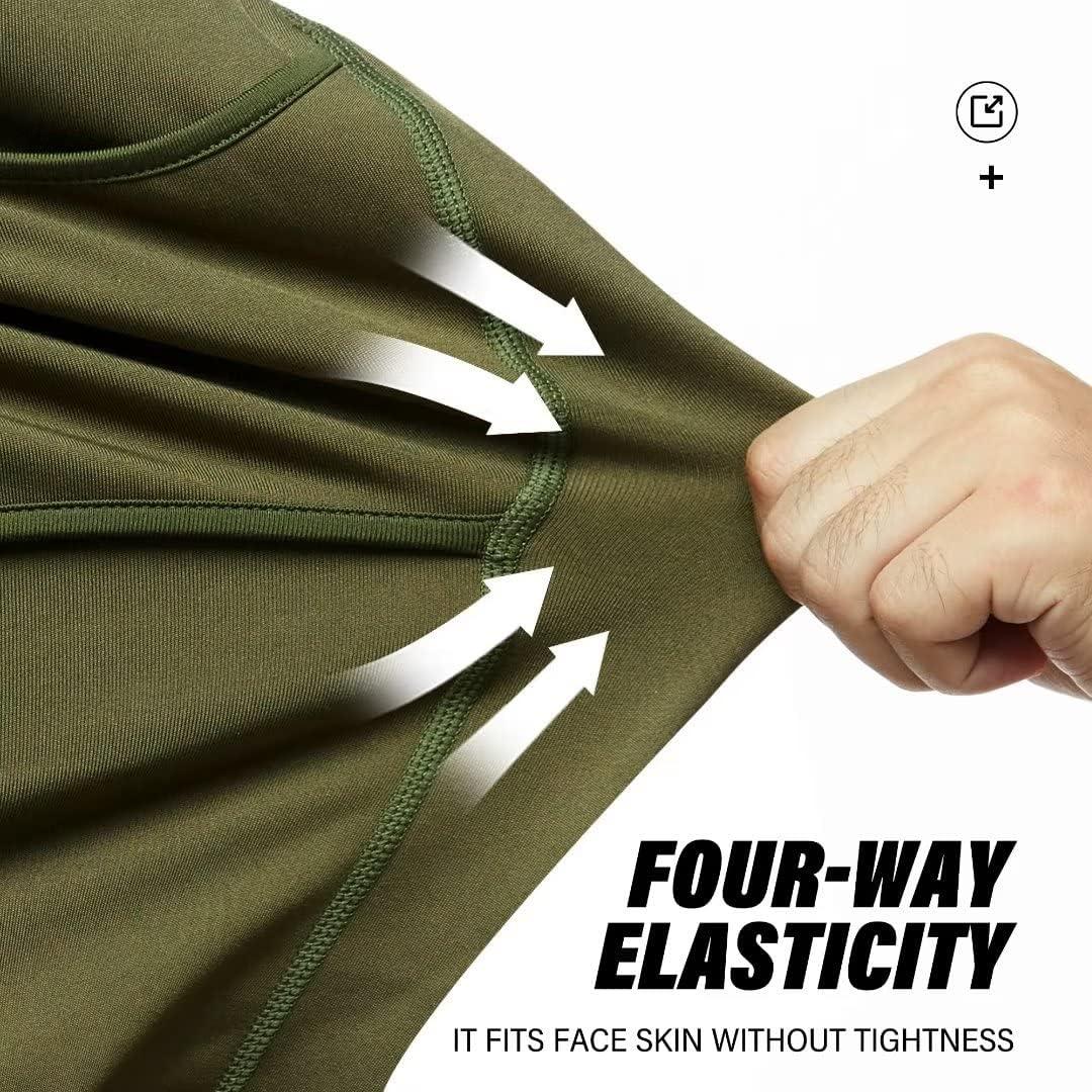 Máscara Balaclava Térmica para Esquí y Motociclismo Verde