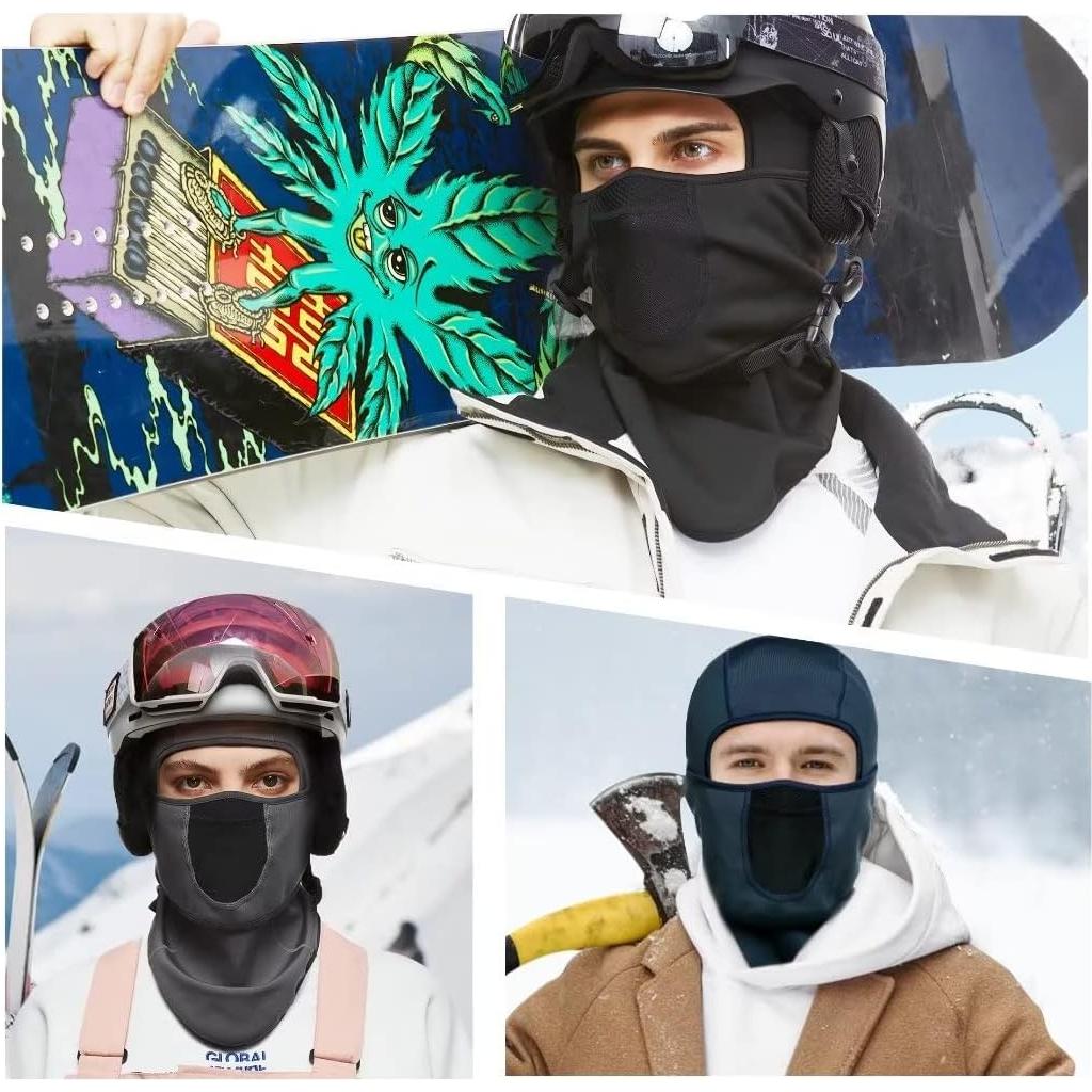 Máscara Balaclava Térmica para Esquí y Motociclismo Verde