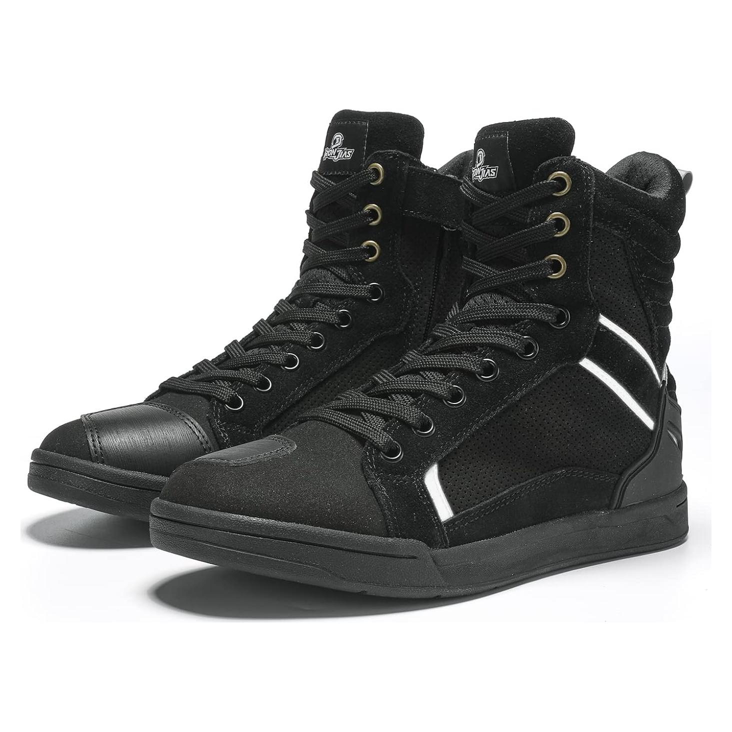 Botas de Motocicleta Borleni XZ002 Negras para Hombre 41