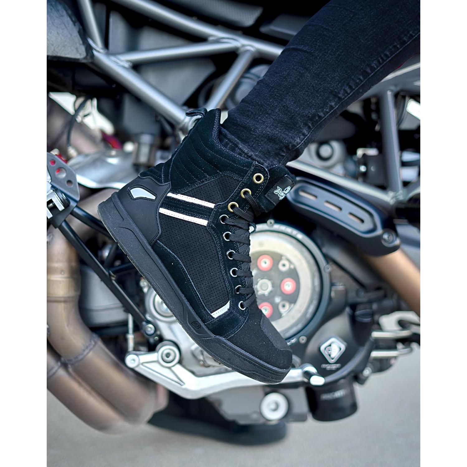 Botas de Motocicleta Borleni XZ002 Negras para Hombre 41