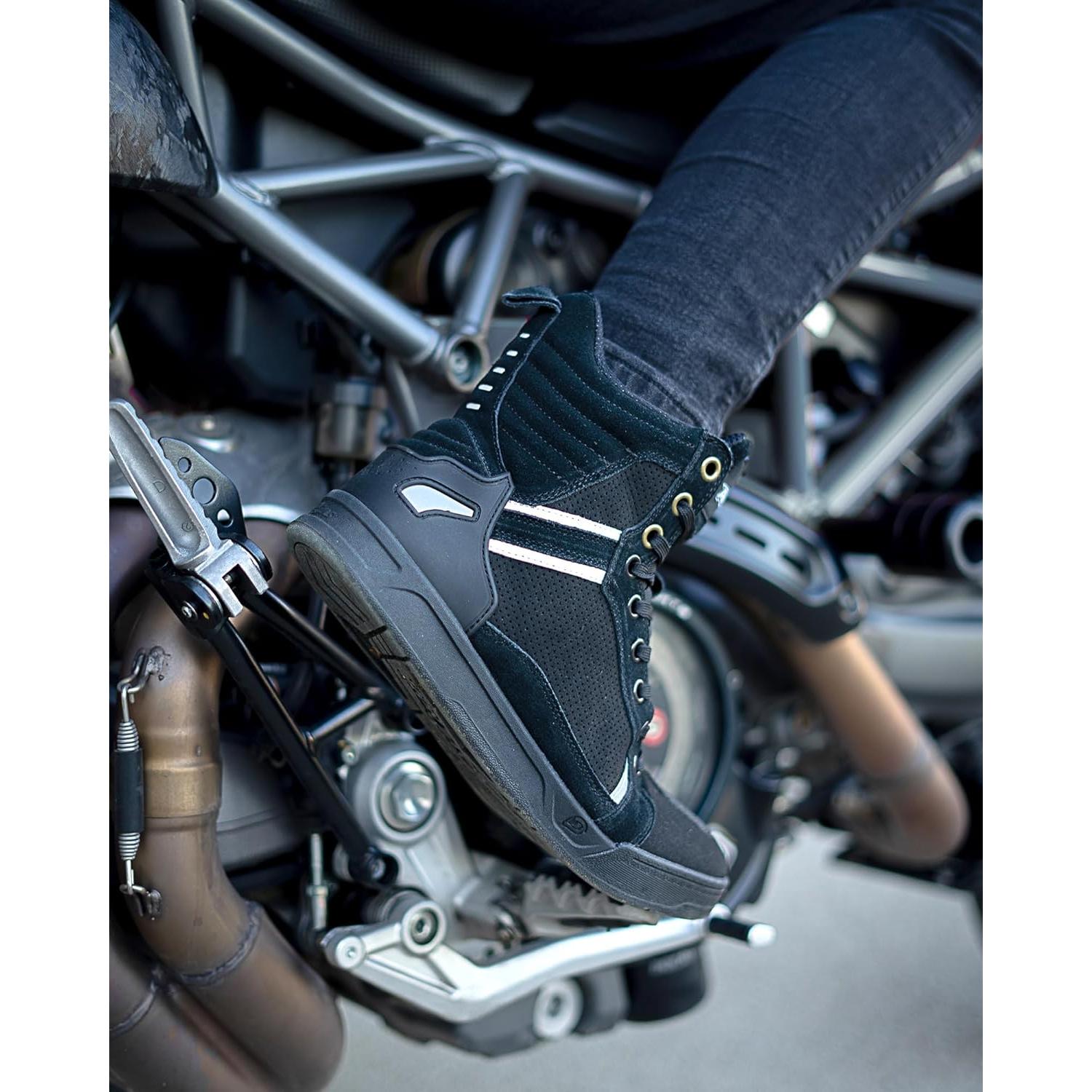 Botas de Motocicleta Borleni XZ002 Negras para Hombre 41