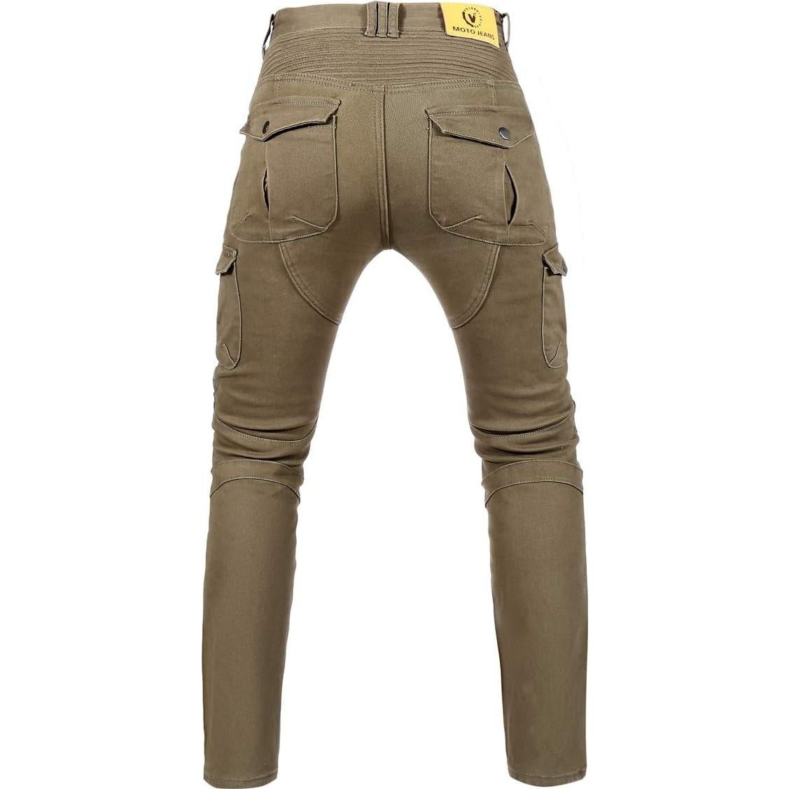 Jeans de Motocicleta Takuey PV06 Verde Ejercito S 80 cm