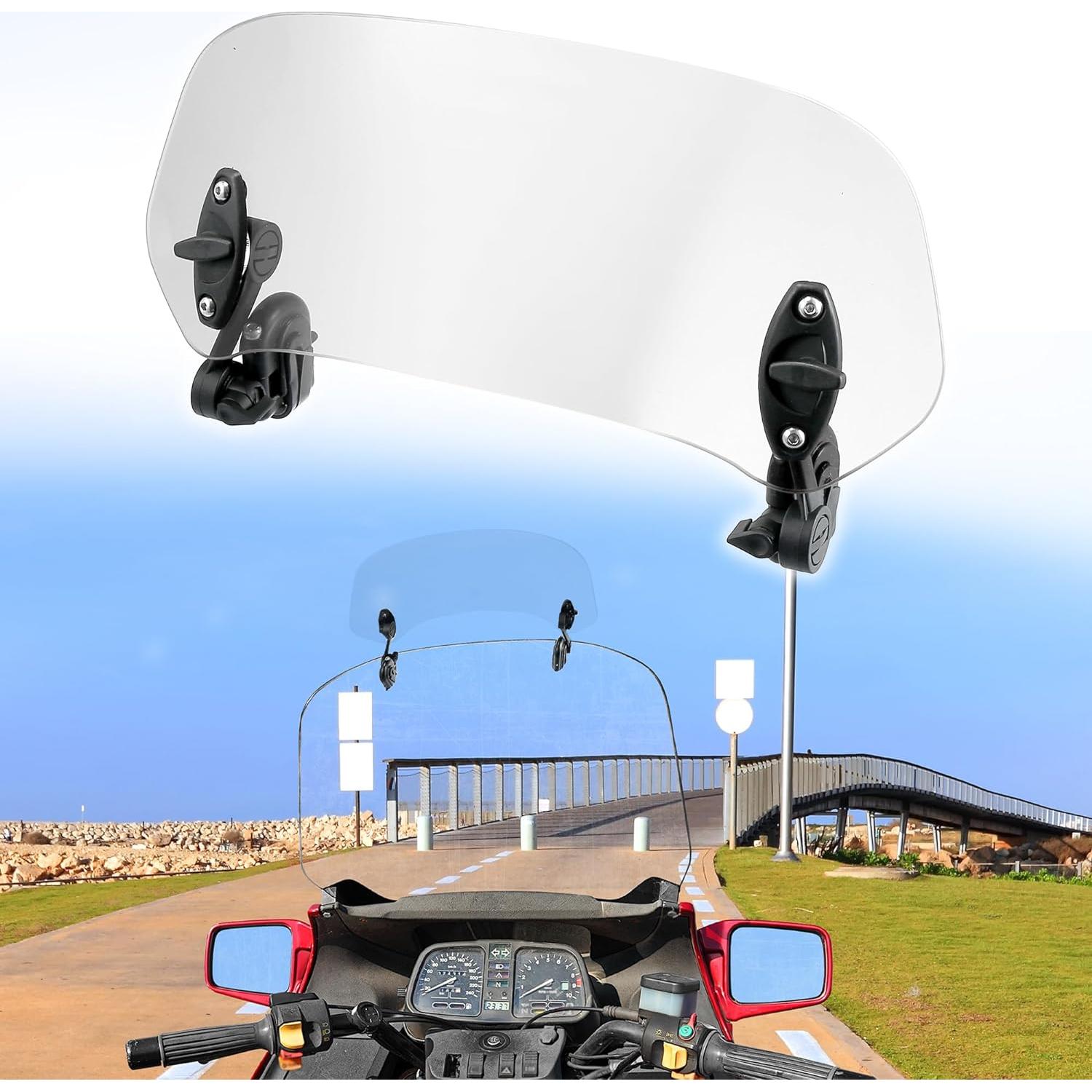 Parabrisas Motocicleta Motoforti 28.5x11.5cm Ajuste Universal