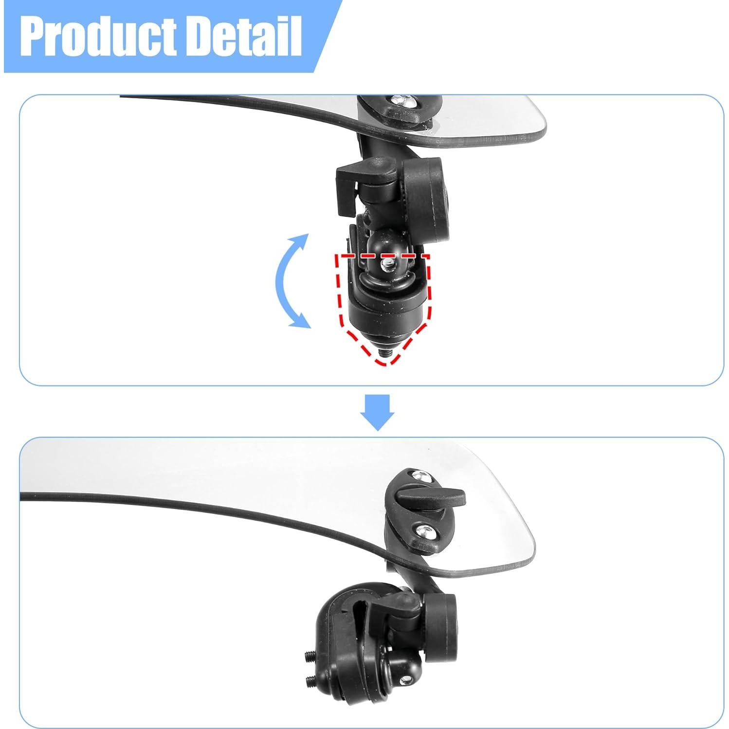 Parabrisas Motocicleta Motoforti 28.5x11.5cm Ajuste Universal