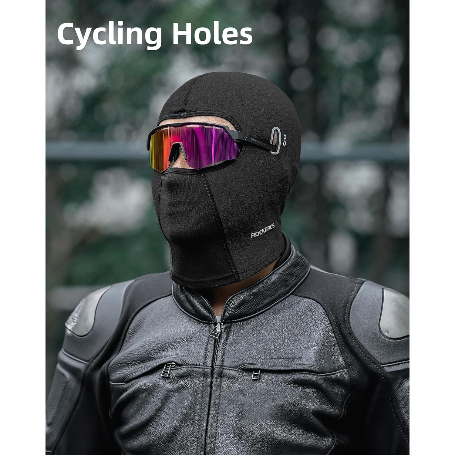 Forro de Casco ROCKBROS Talla Única con Agujeros para Gafas