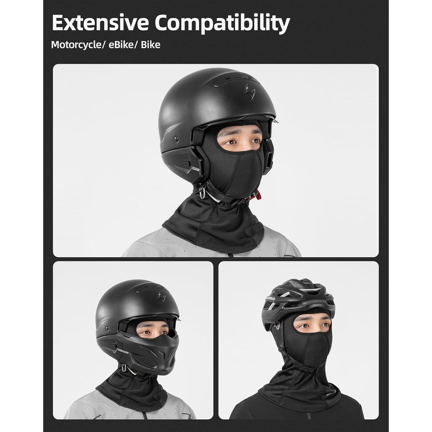 Forro de Casco ROCKBROS Talla Única con Agujeros para Gafas