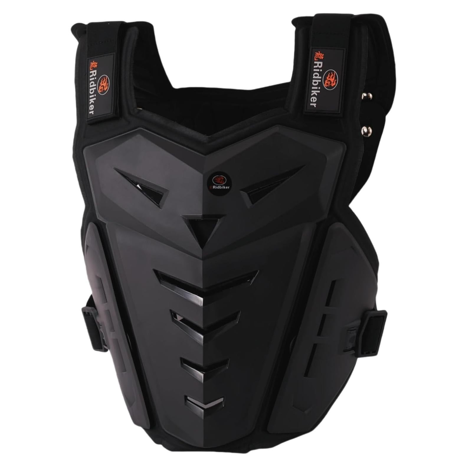 Protector de Pecho RIDBIKER para Motocicleta Ajustable Negro