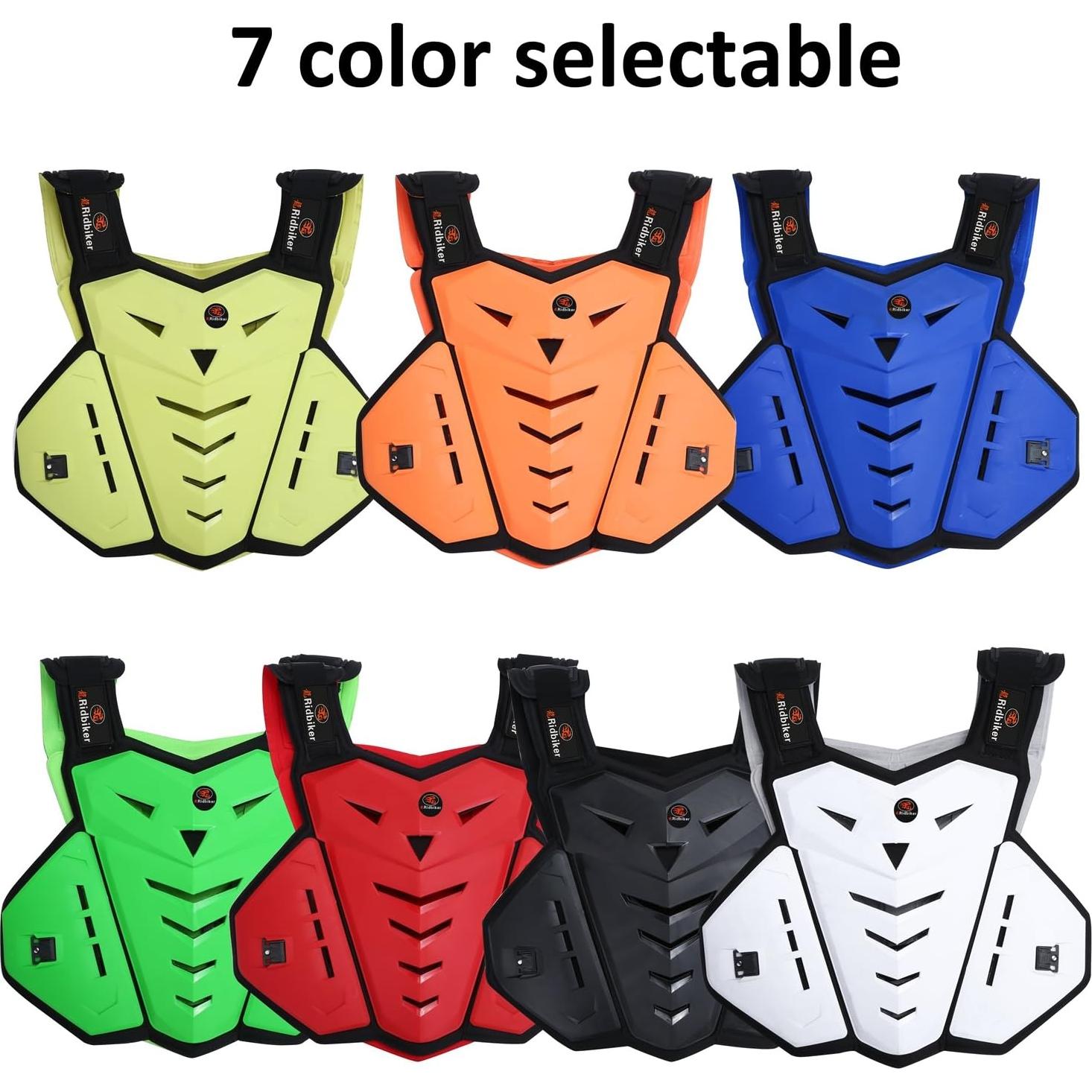 Protector de Pecho RIDBIKER para Motocicleta Ajustable Negro