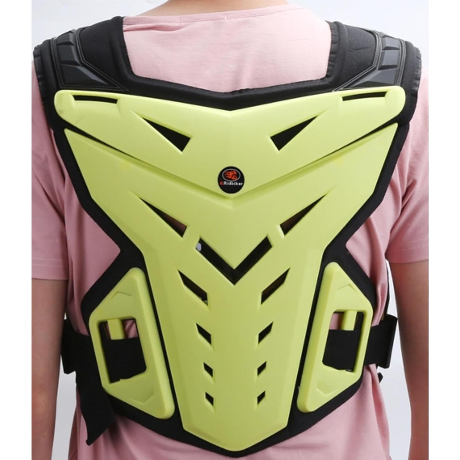 Protector de Pecho RIDBIKER para Motocicleta Ajustable Negro