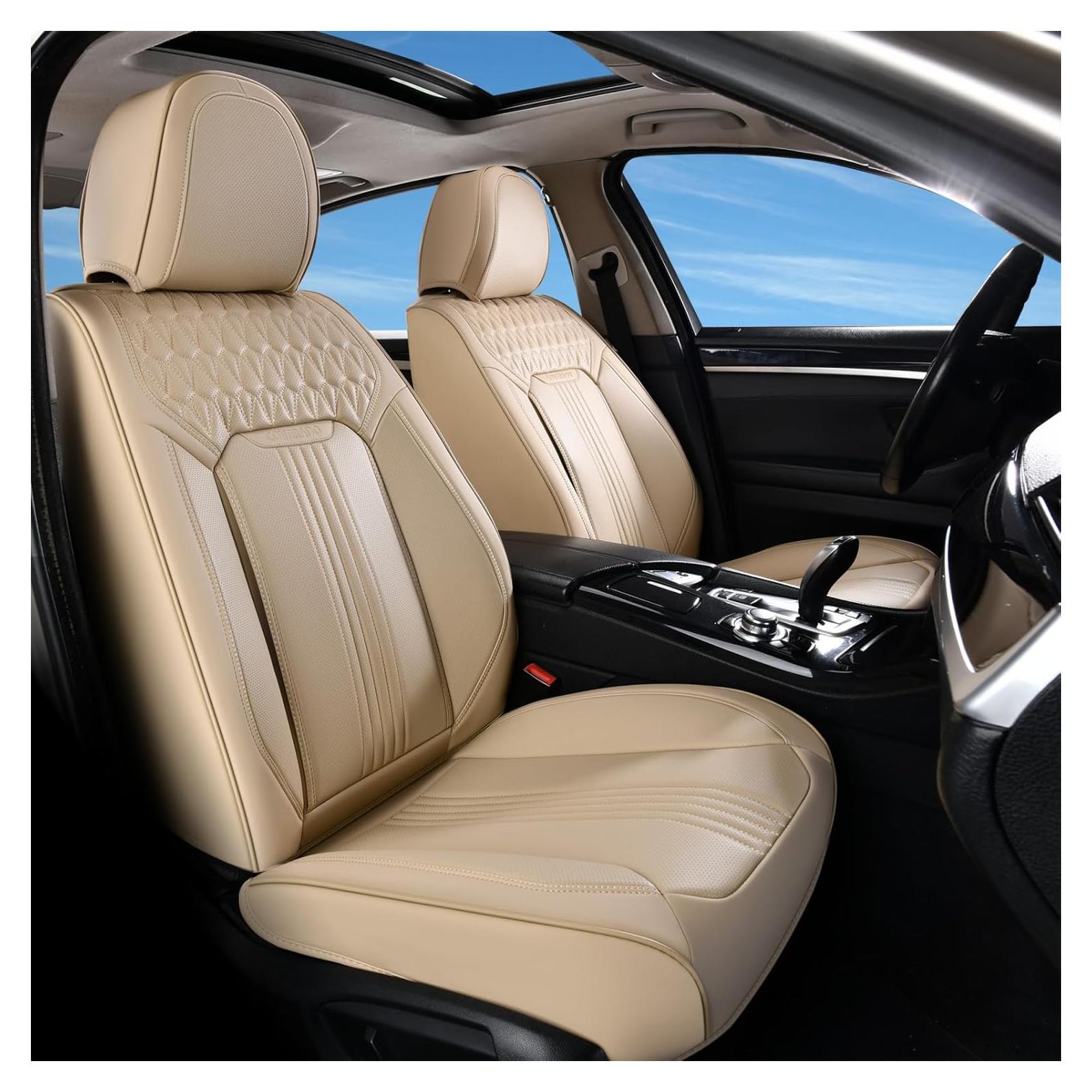 Cubiertas de Asiento Coverado SCU031 Beige Impermeables Universal