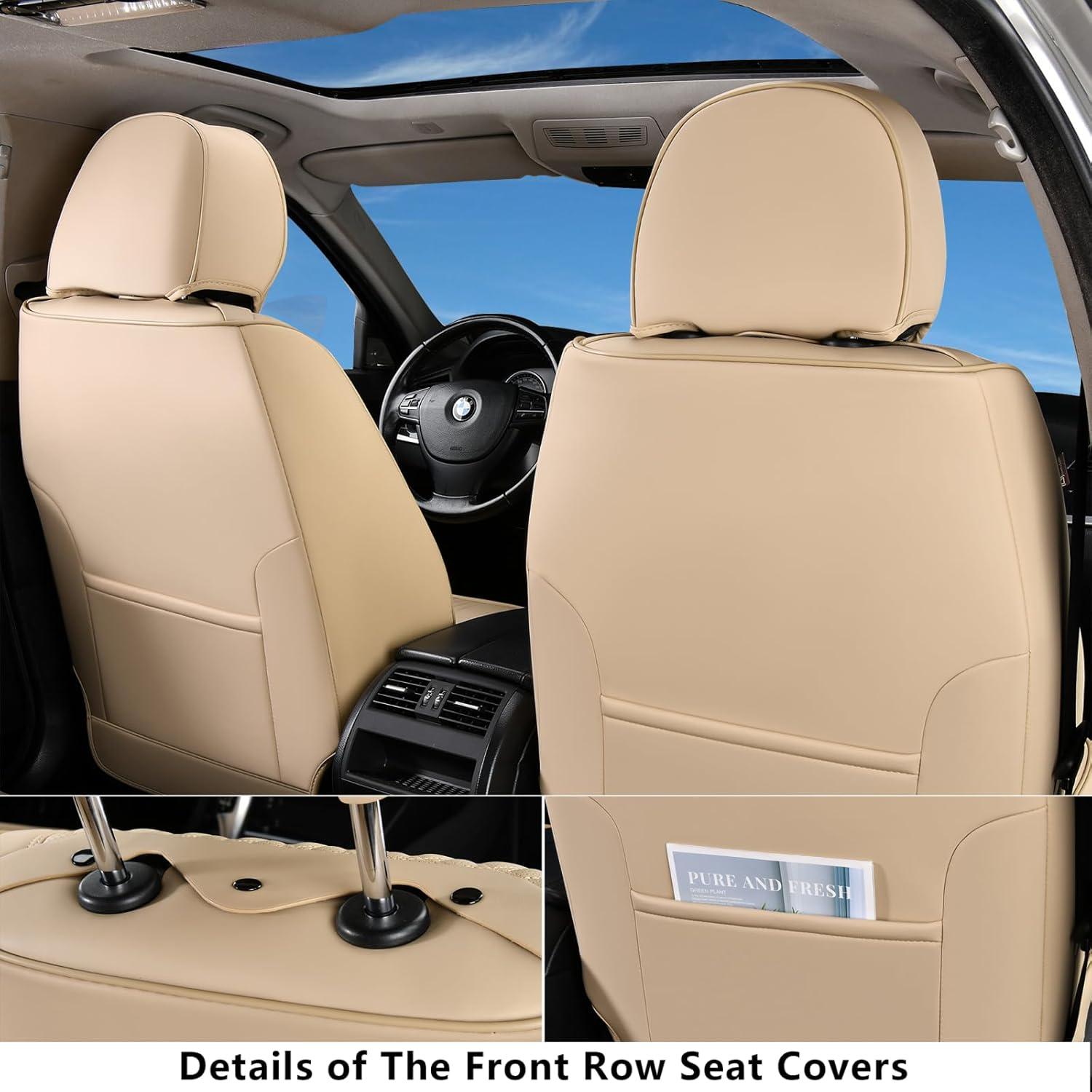 Cubiertas de Asiento Coverado SCU031 Beige Impermeables Universal