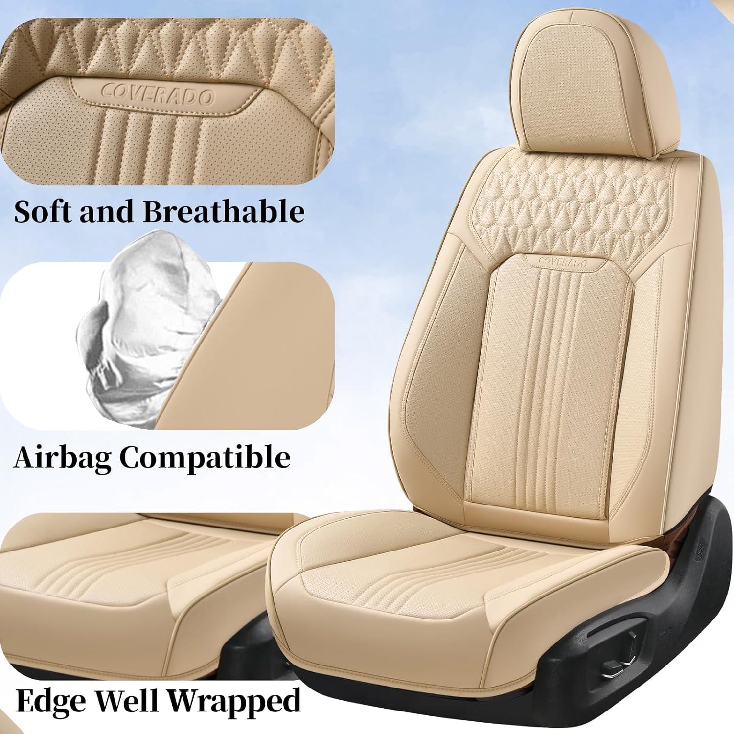 Cubiertas de Asiento Coverado SCU031 Beige Impermeables Universal