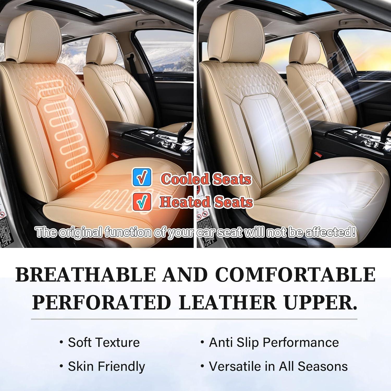 Cubiertas de Asiento Coverado SCU031 Beige Impermeables Universal