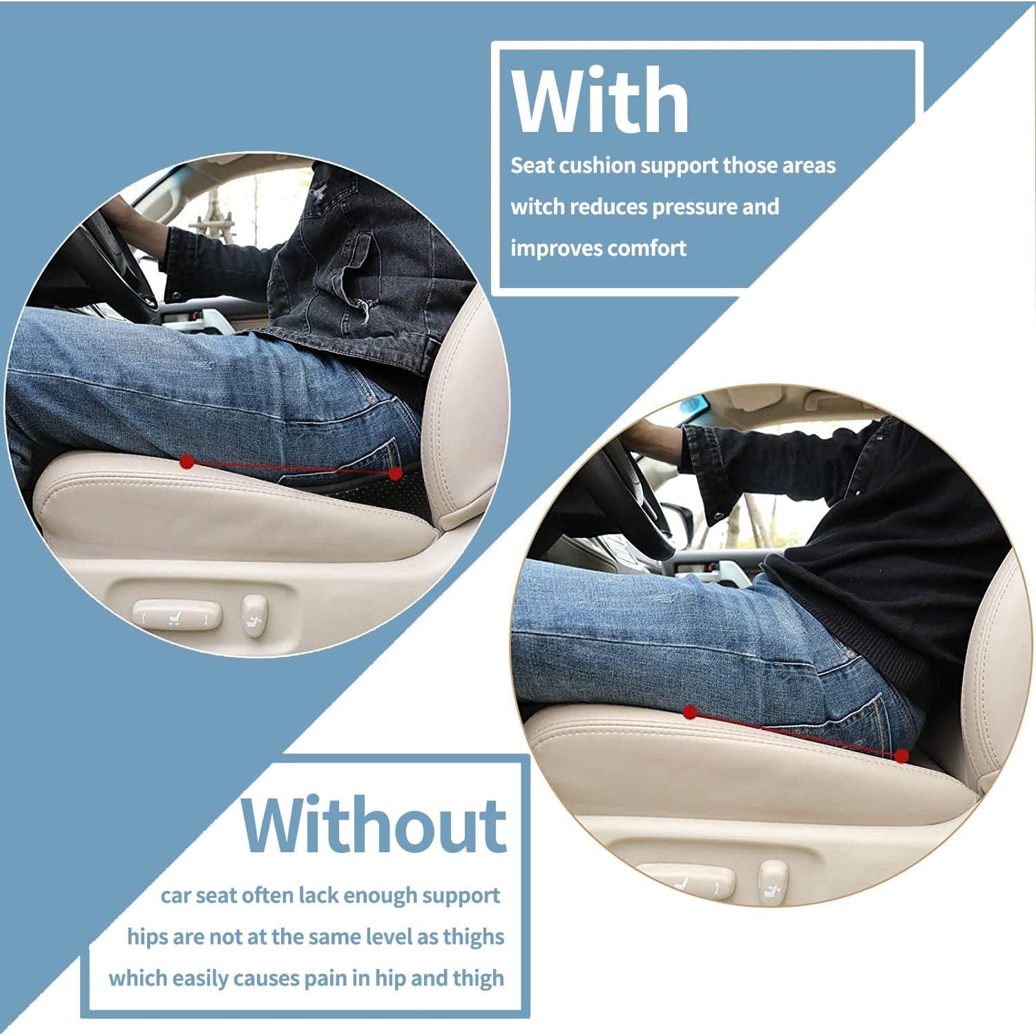 Cojín de Asiento Ergonómico KINGLETING Negro Espuma Viscoelástica