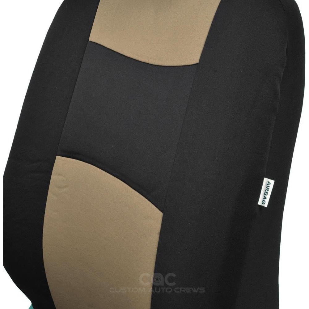 Cubiertas de Asiento de Coche BDK PoliCloth Negro y Beige