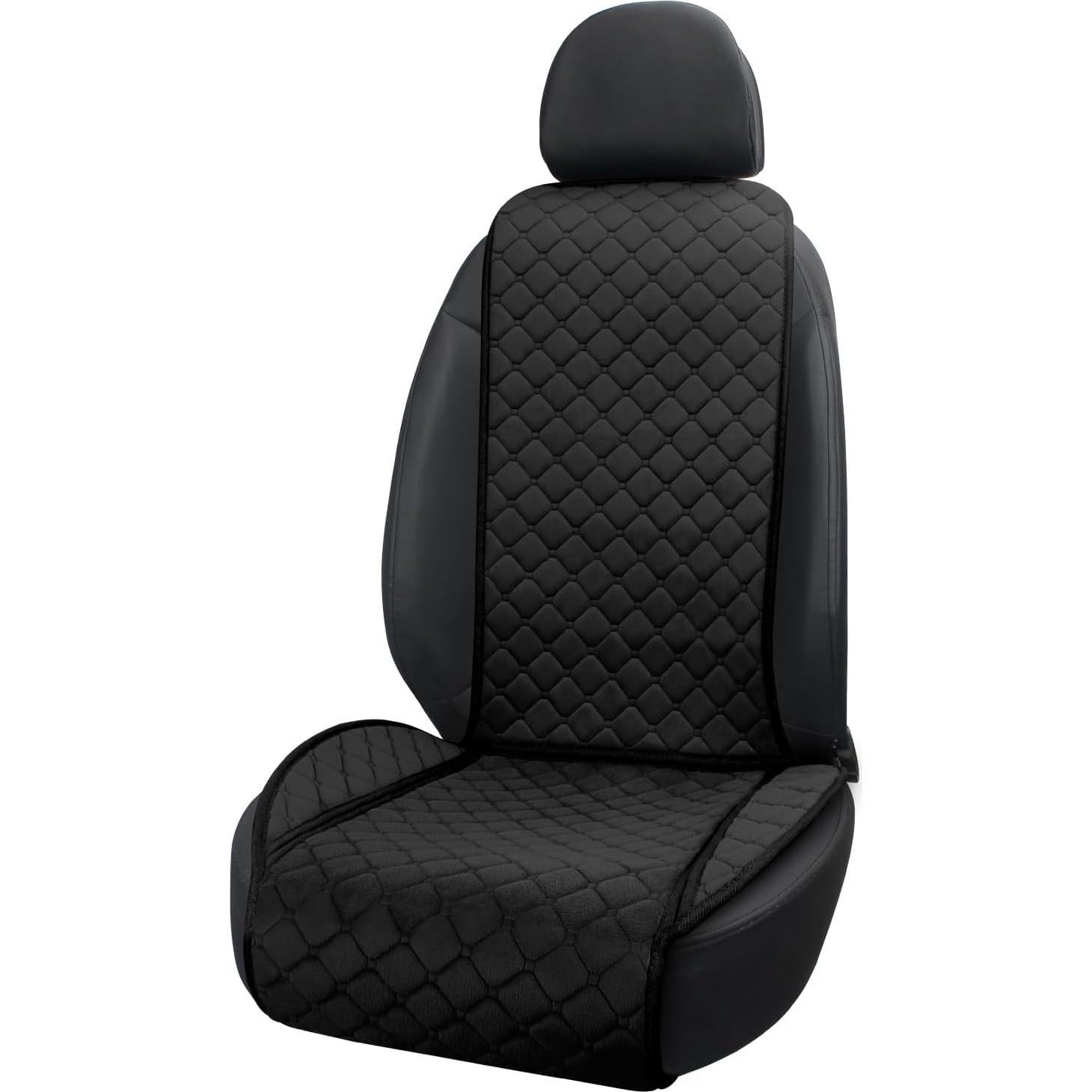 Funda de Asiento de Coche Surpassme Universal Acolchada Negra