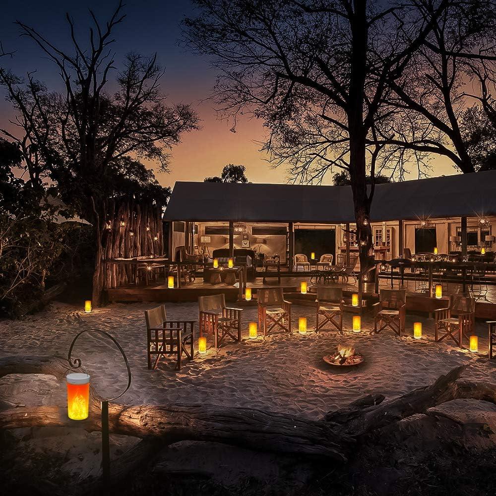 Luz LED Efecto Llama CFGROW Recargable USB Impermeable 67.7cm