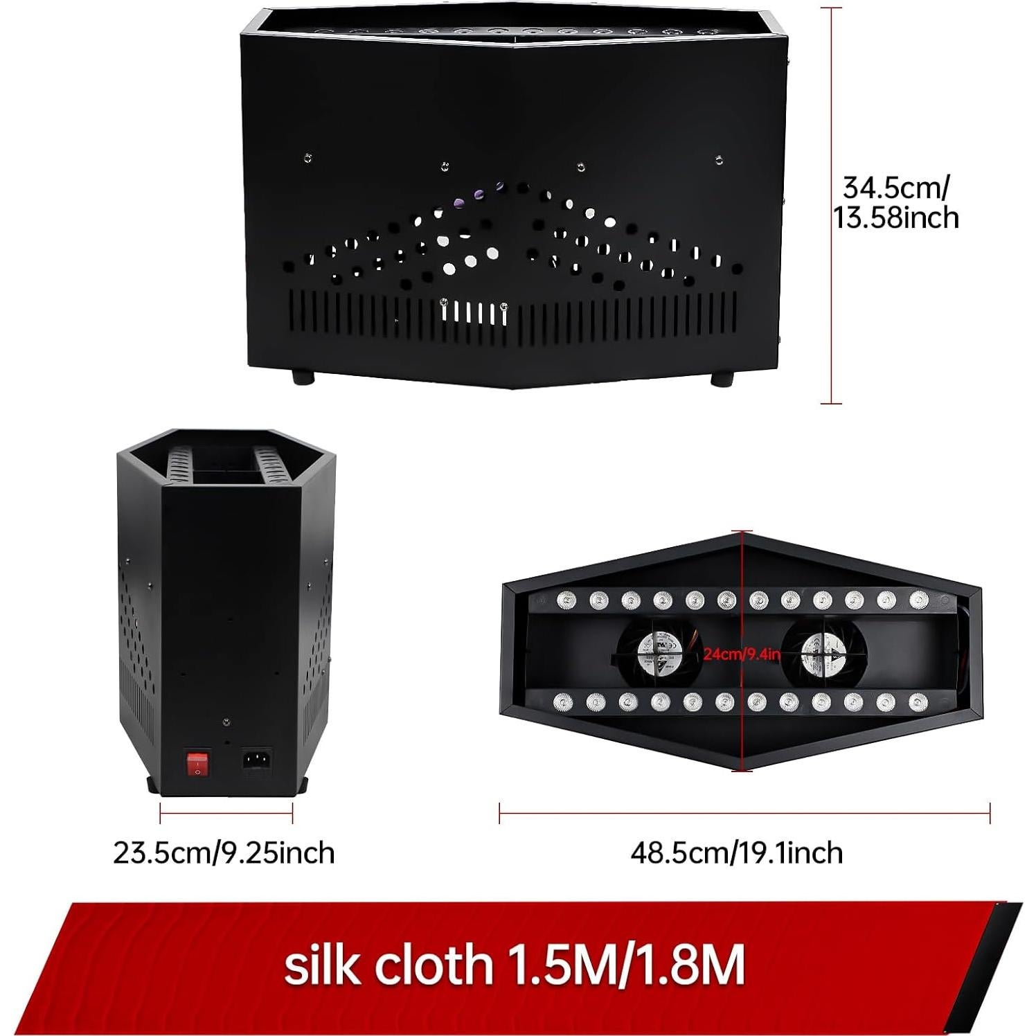 Luz de Llama Falsa ZLPOWER 1.5m 36 LED Efecto Realista