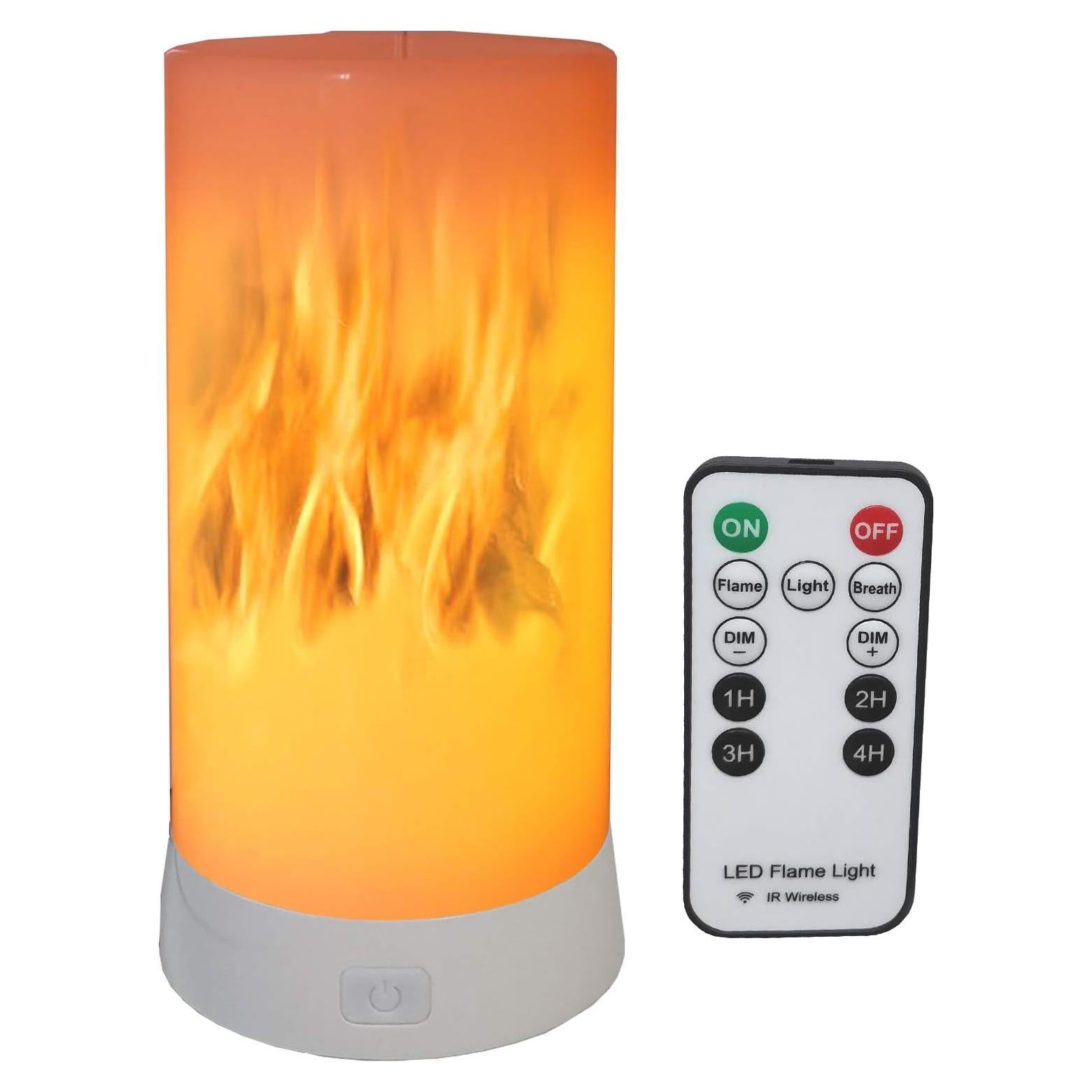 Linterna LED Efecto Llama QLEE Recargable USB 4 Modos