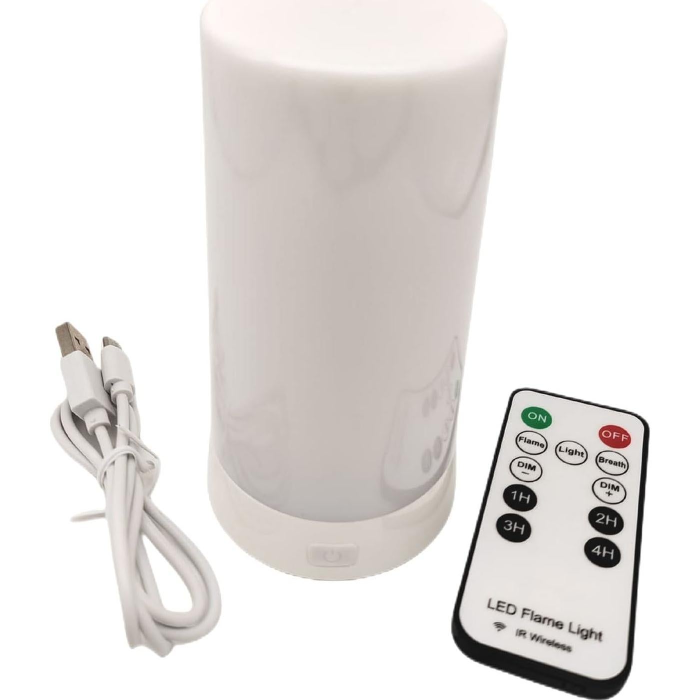 Linterna LED Efecto Llama QLEE Recargable USB 4 Modos