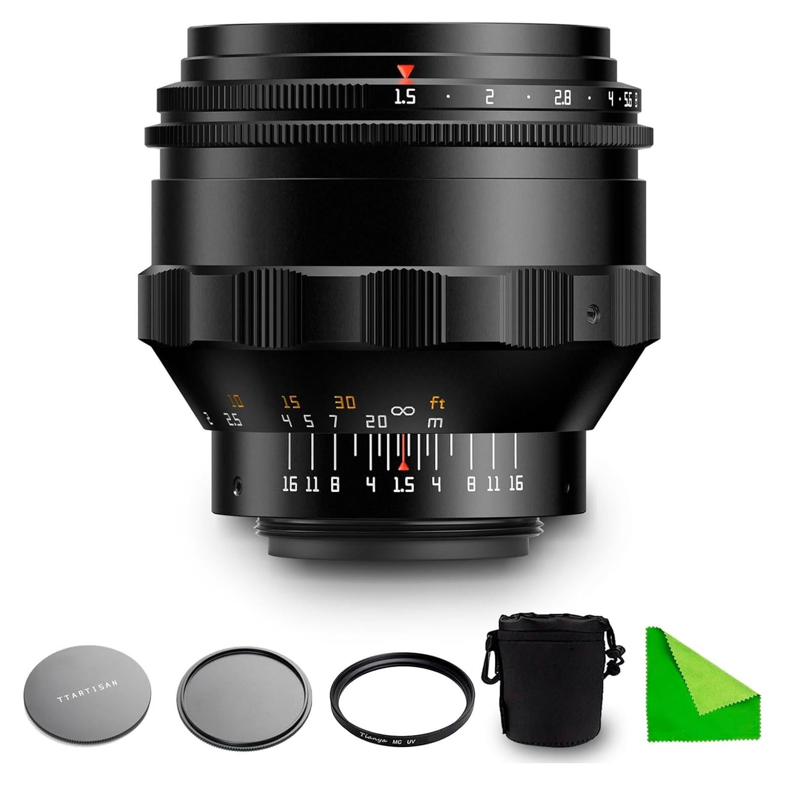 Lente Prime Manual TTArtisan 75mm F1.5 Montura M42