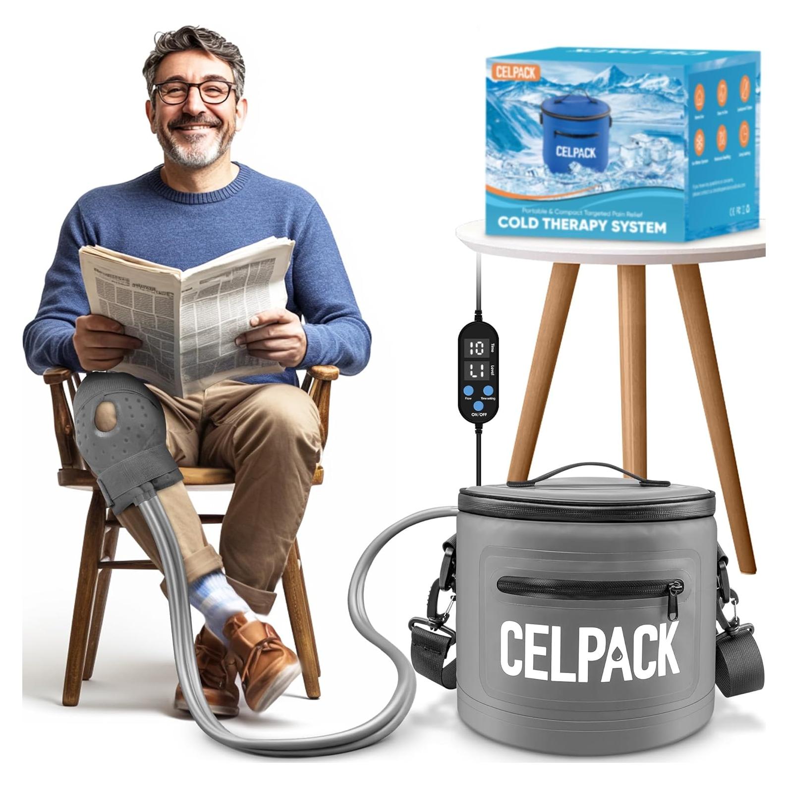 Máquina de Terapia de Hielo Celpack, Portátil, 2m Manguera