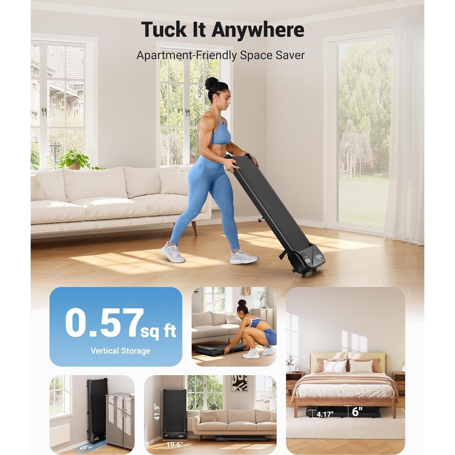 Caminadora Bajo Escritorio THERUN YT05P-C 2.5HP 136kg Inclinación