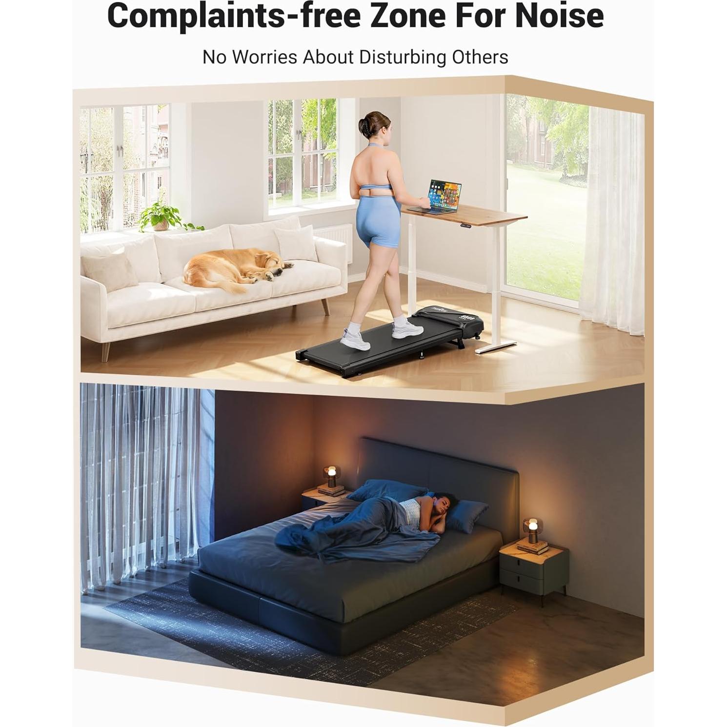 Caminadora Bajo Escritorio THERUN YT05P-C 2.5HP 136kg Inclinación