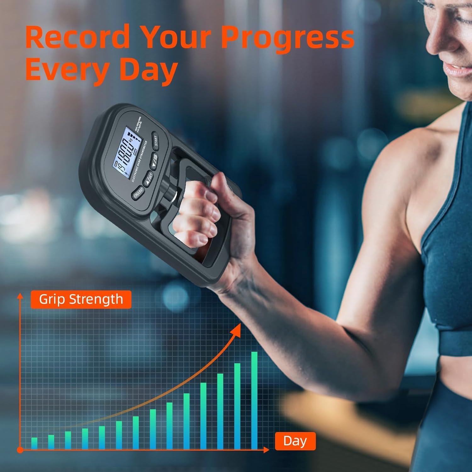 Dinamómetro de Mano Inaepeak 180kg Electrónico Recargable
