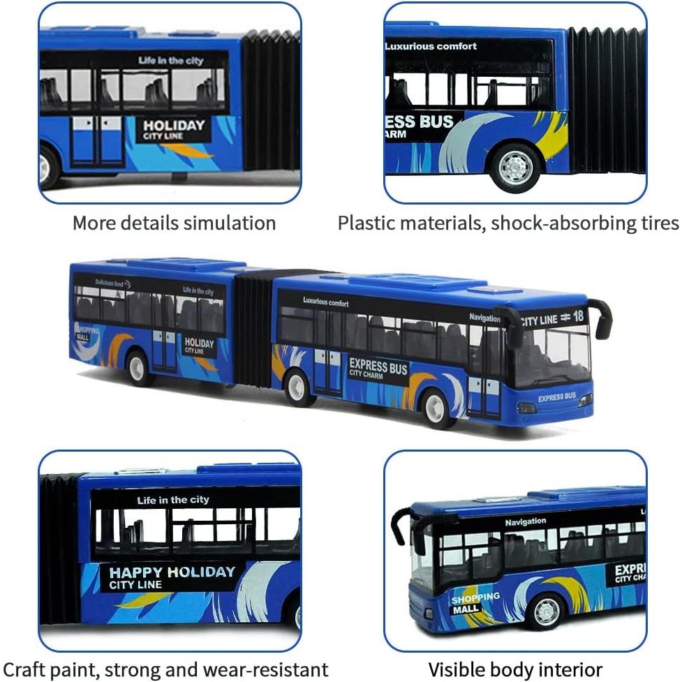 Juguete Autobús Urbano Crelloci 28 cm con Sonidos y Luces