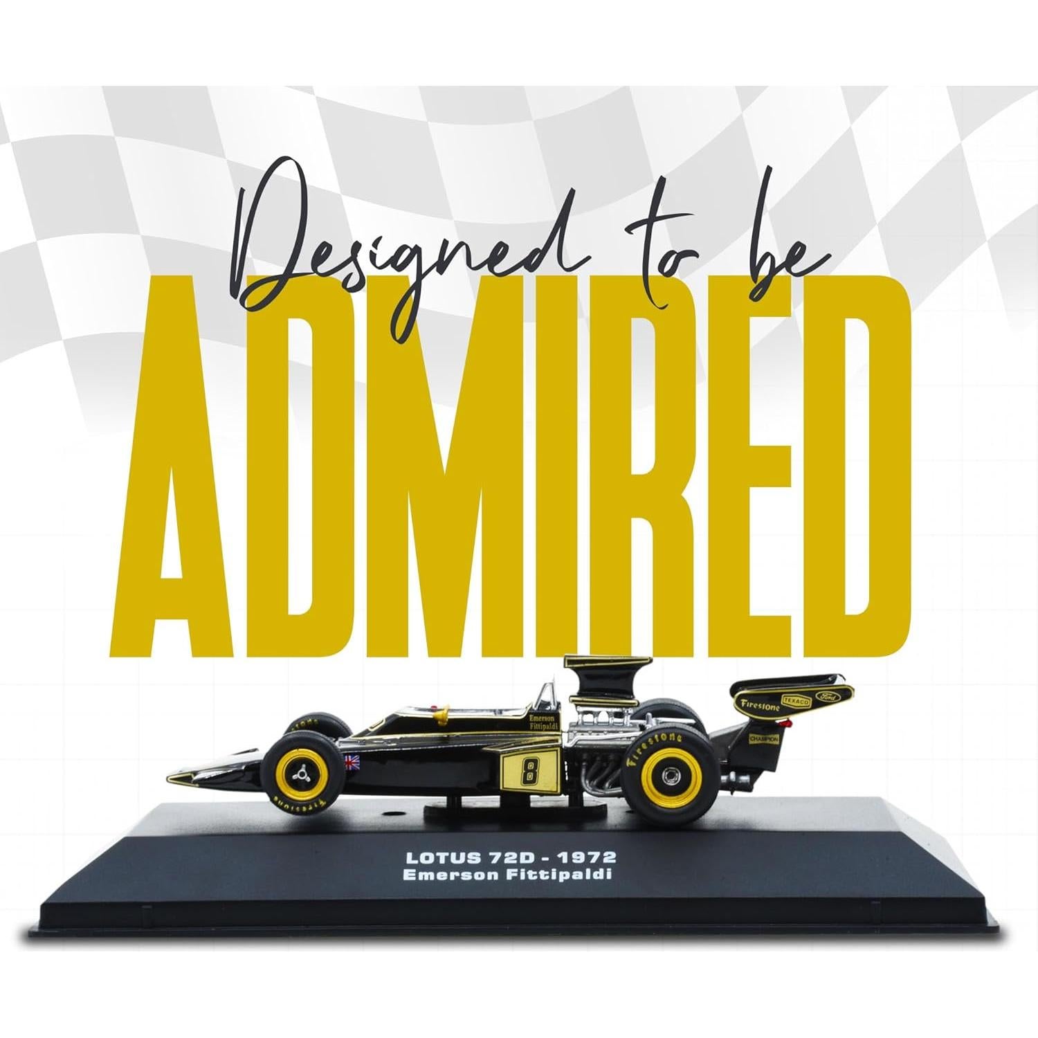 Modelo Diecast F1 LUPPA 1:43 72D 1972 Emerson Fittipaldi