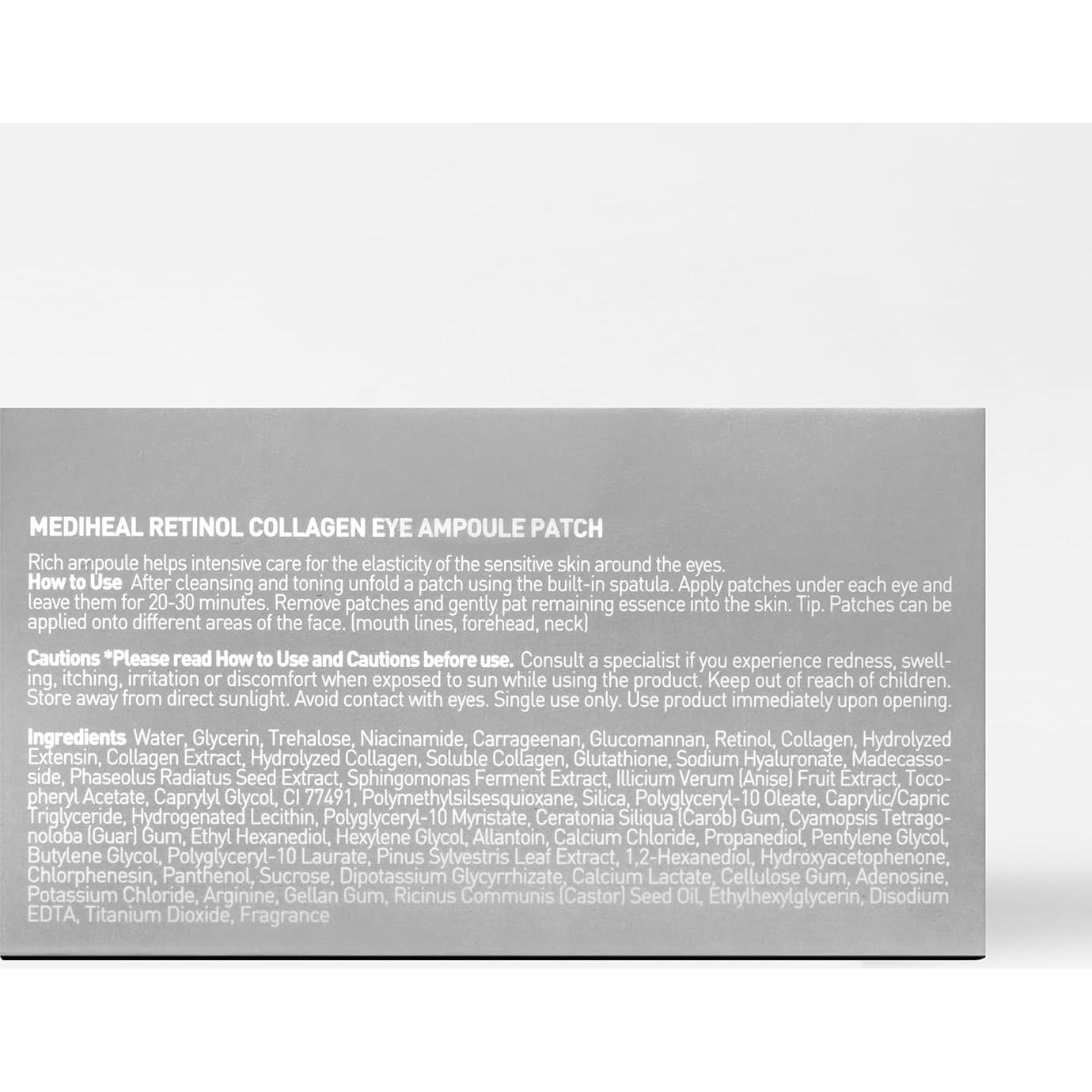 Parches para Ojos Mediheal Retinol Colágeno 60 Unidades