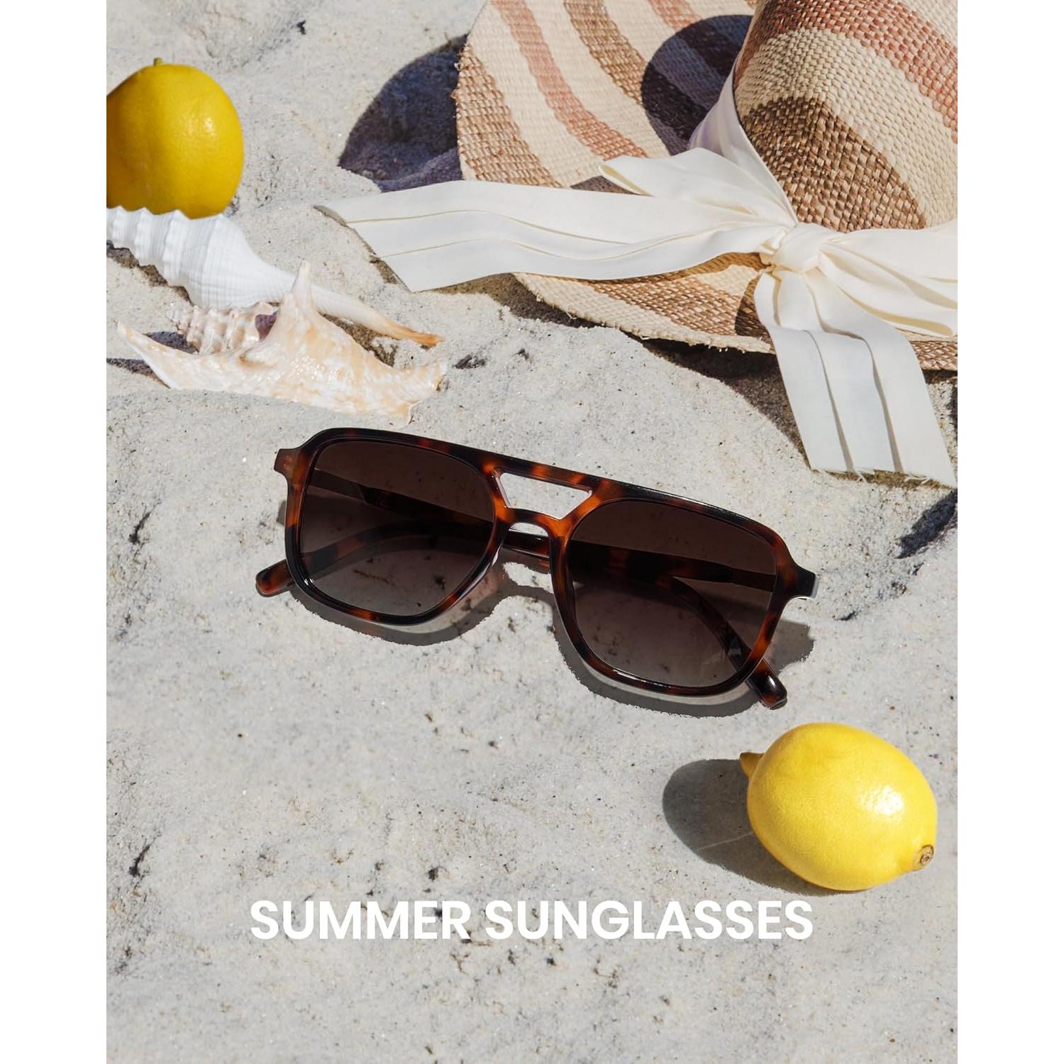 Gafas de sol aviador Cyxus para mujeres retro polarizadas UV