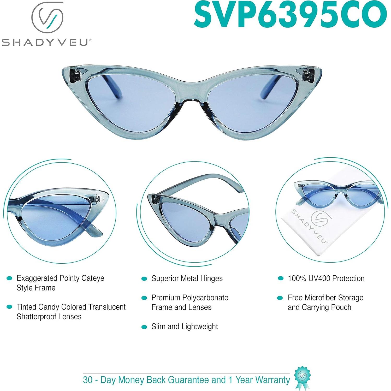 Gafas de sol ShadyVEU Ojo de Gato Retro Color Caramelo