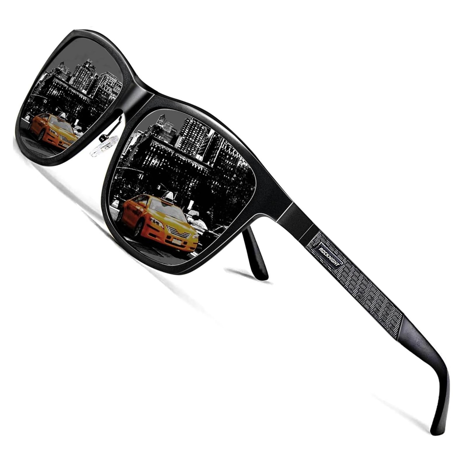 Gafas de sol polarizadas ROCKNIGHT HD UV400 marco metal 60mm