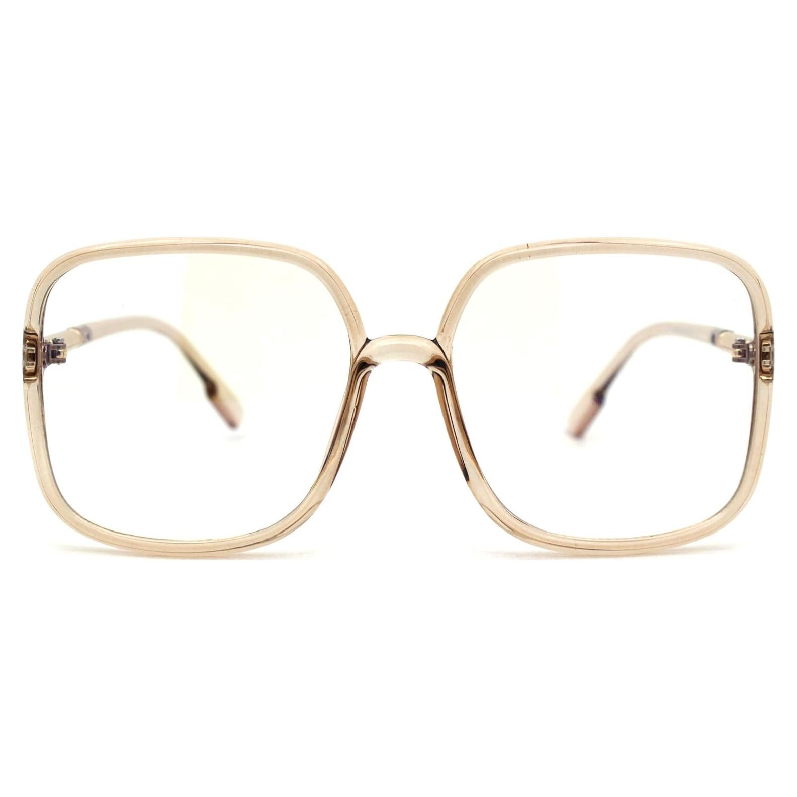 Gafas de sol rectangulares SA106 mujer 90s transparentes UV400