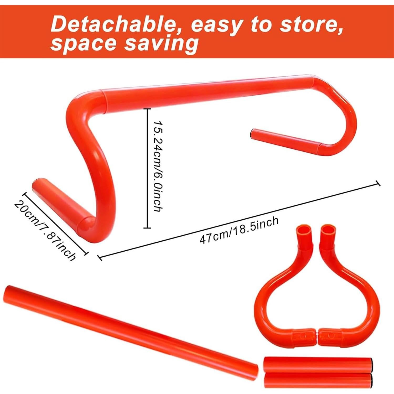 Equipo de Entrenamiento de Agilidad YEXEXINM - Escalera 6m, 12 Conos, 4 Vallas