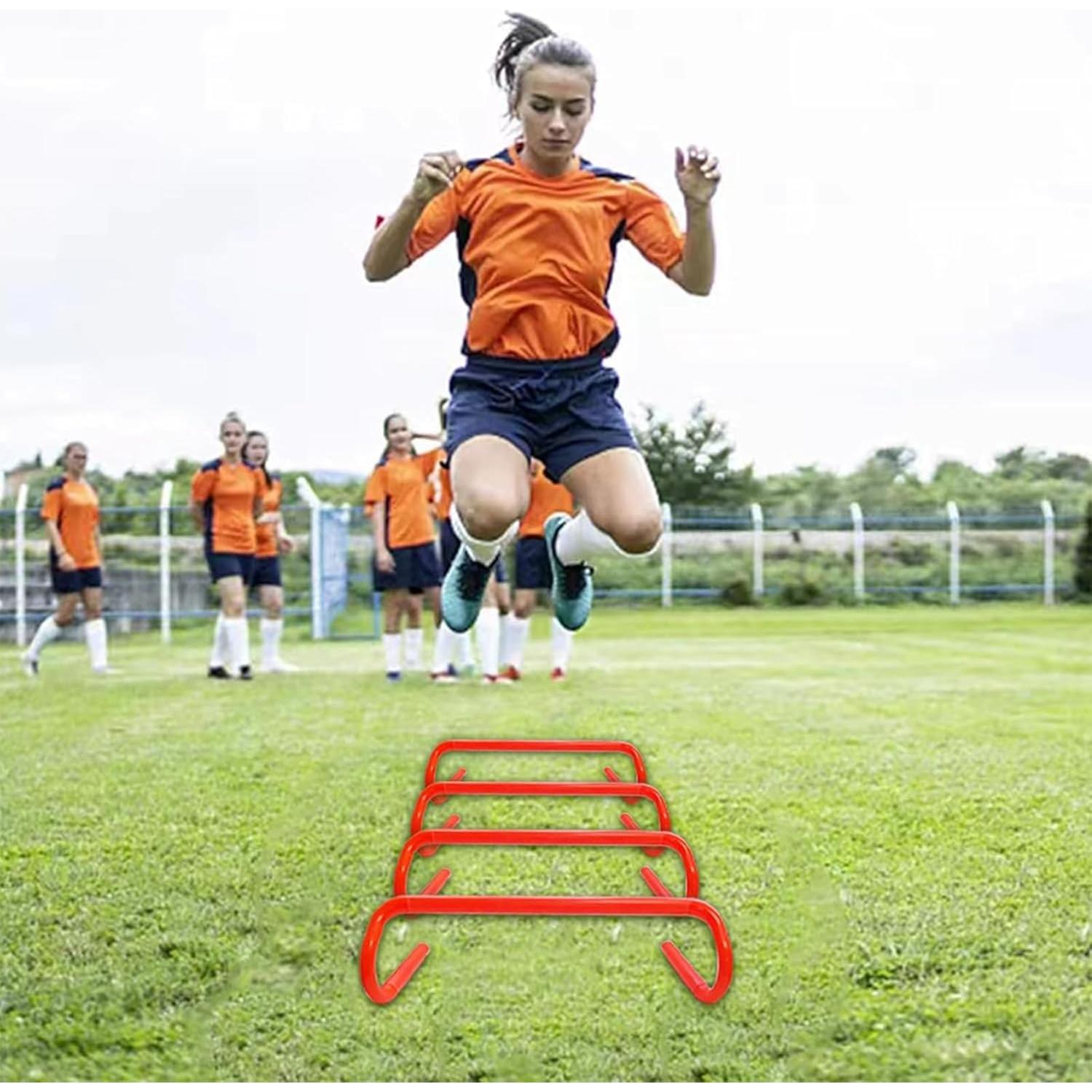Equipo de Entrenamiento de Agilidad YEXEXINM - Escalera 6m, 12 Conos, 4 Vallas
