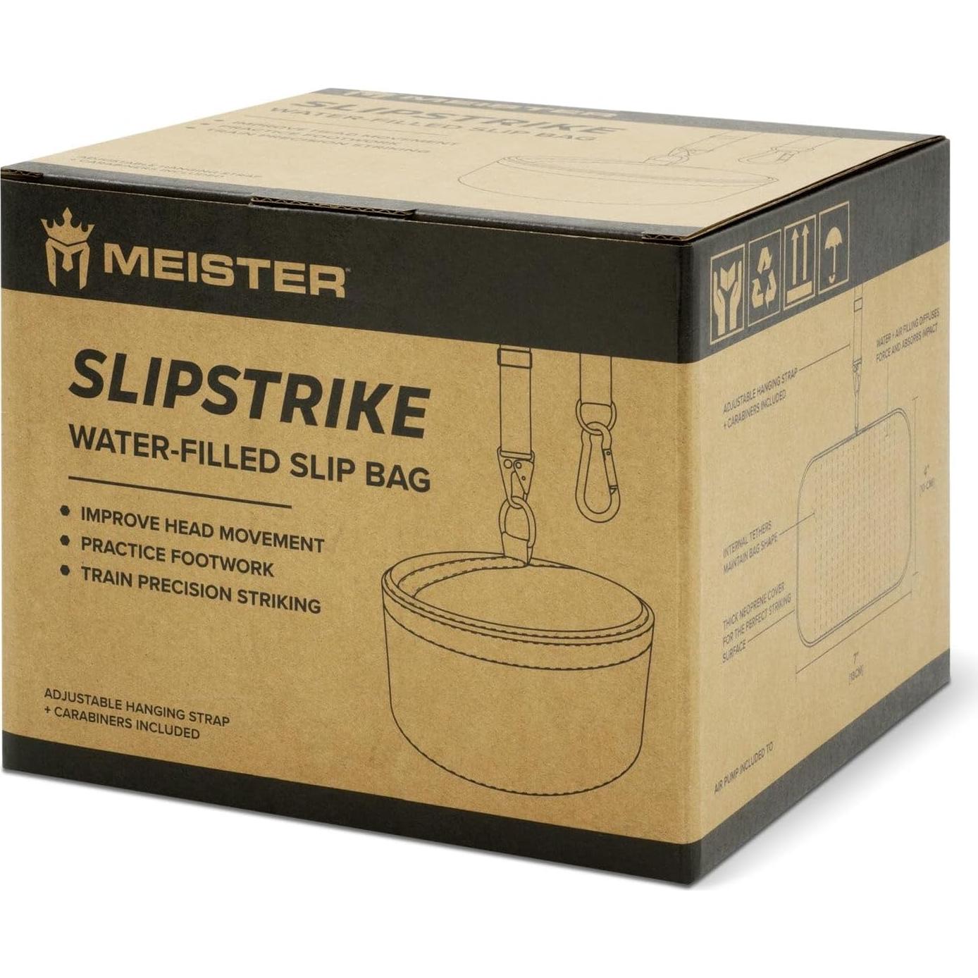 Bolsa de Boxeo Meister SlipStrike Llenada de Agua 18cm Negro