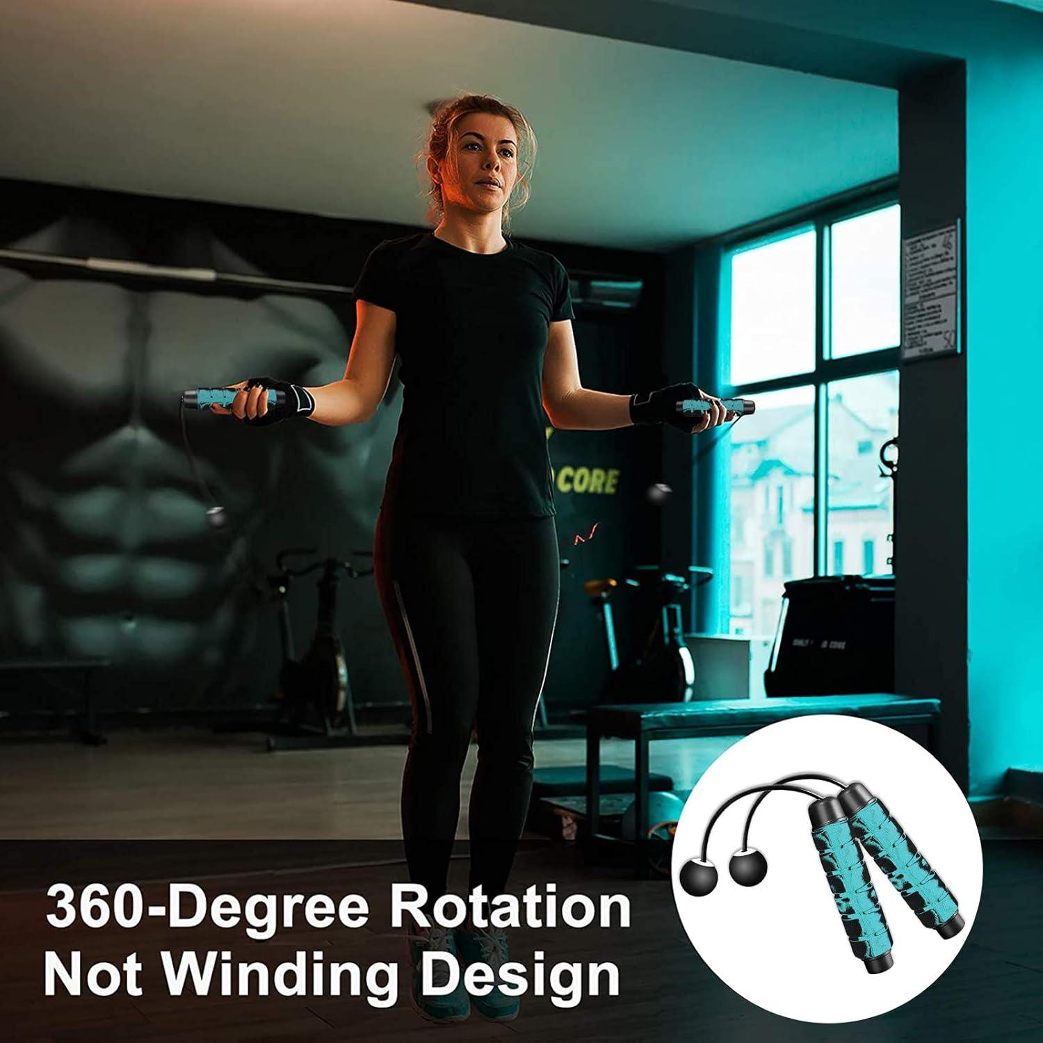 Cuerda de Salto Inalámbrica Redify con Peso Ajustable 0.32kg