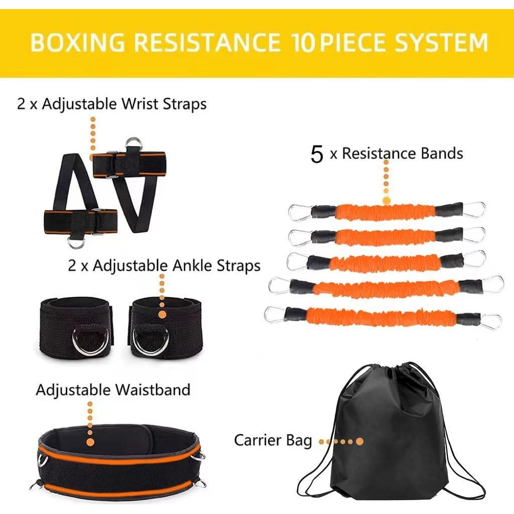 Bandas de Resistencia OYINDIZ 200LBS para Boxeo y Entrenamiento