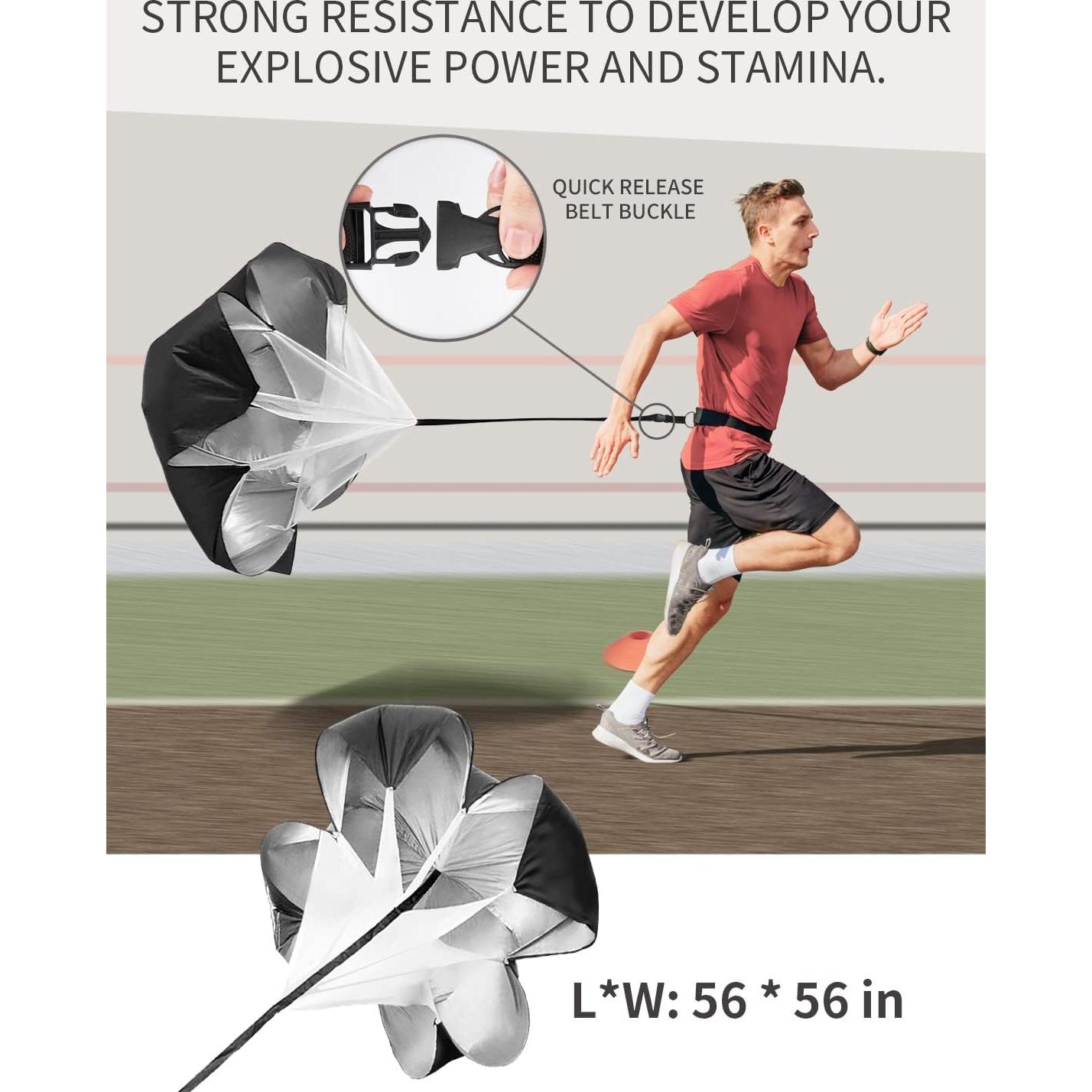 Escalera de Agilidad GHB 12 Peldaños 6.1m con Conos y Paracaídas