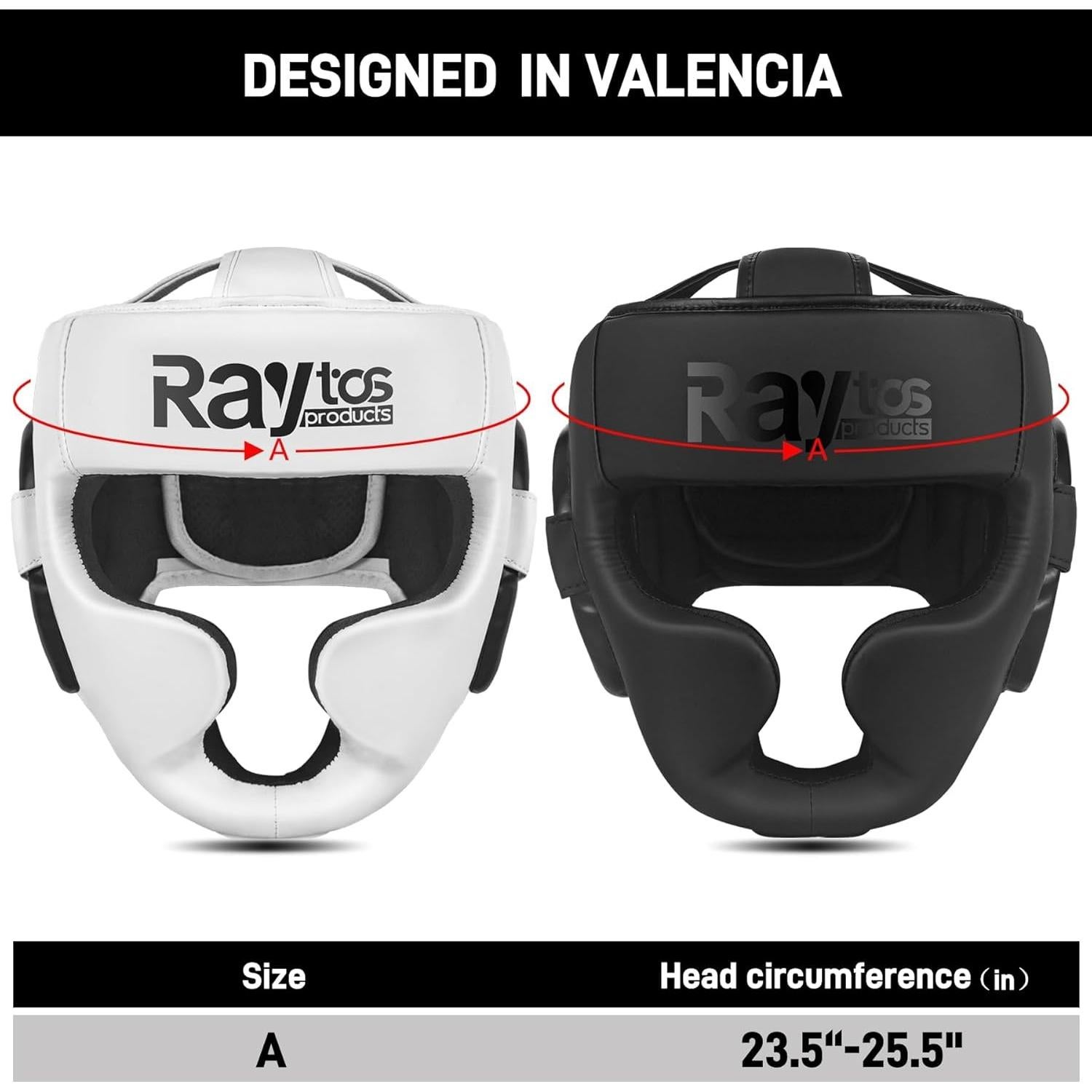Casco de Boxeo Raytos Negro para MMA y Muay Thai - Protección Premium