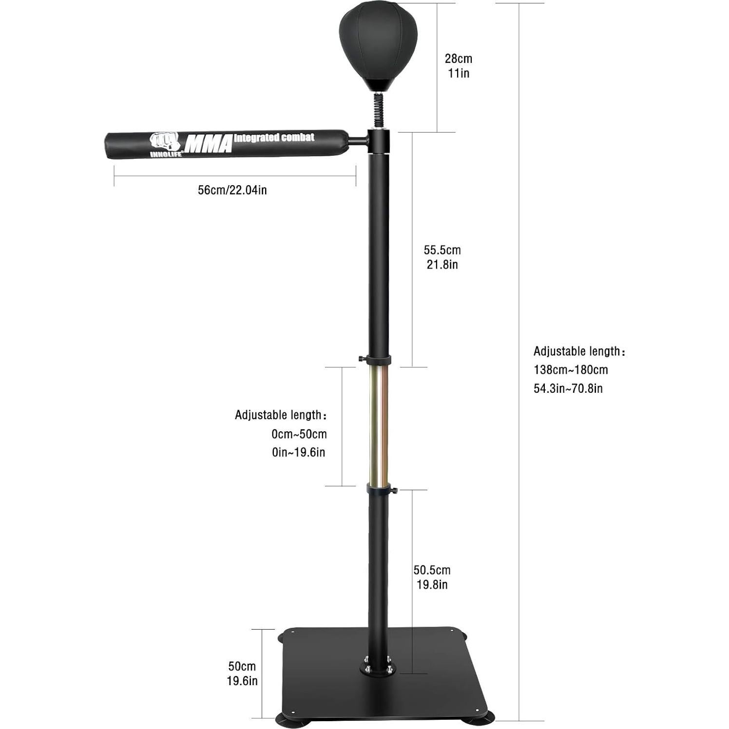 Barra de Boxeo Giratoria INNOLIFE Ajustable 137-180 cm